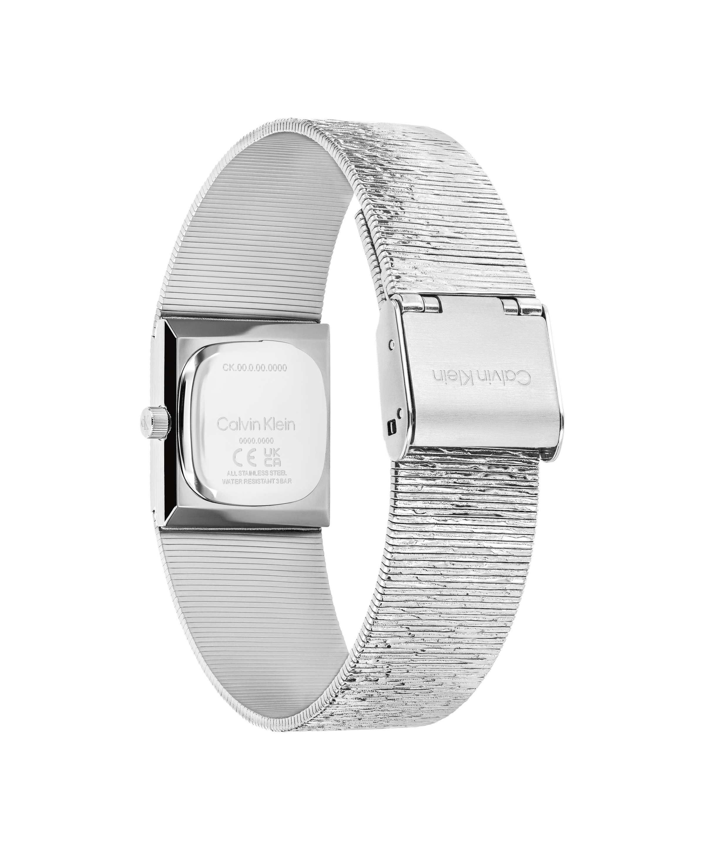 Calvin Klein Quarzuhr »SOPHISTICATED SQUARE« Armbanduhr, Damenuhr, Edelstahlarmband, analog