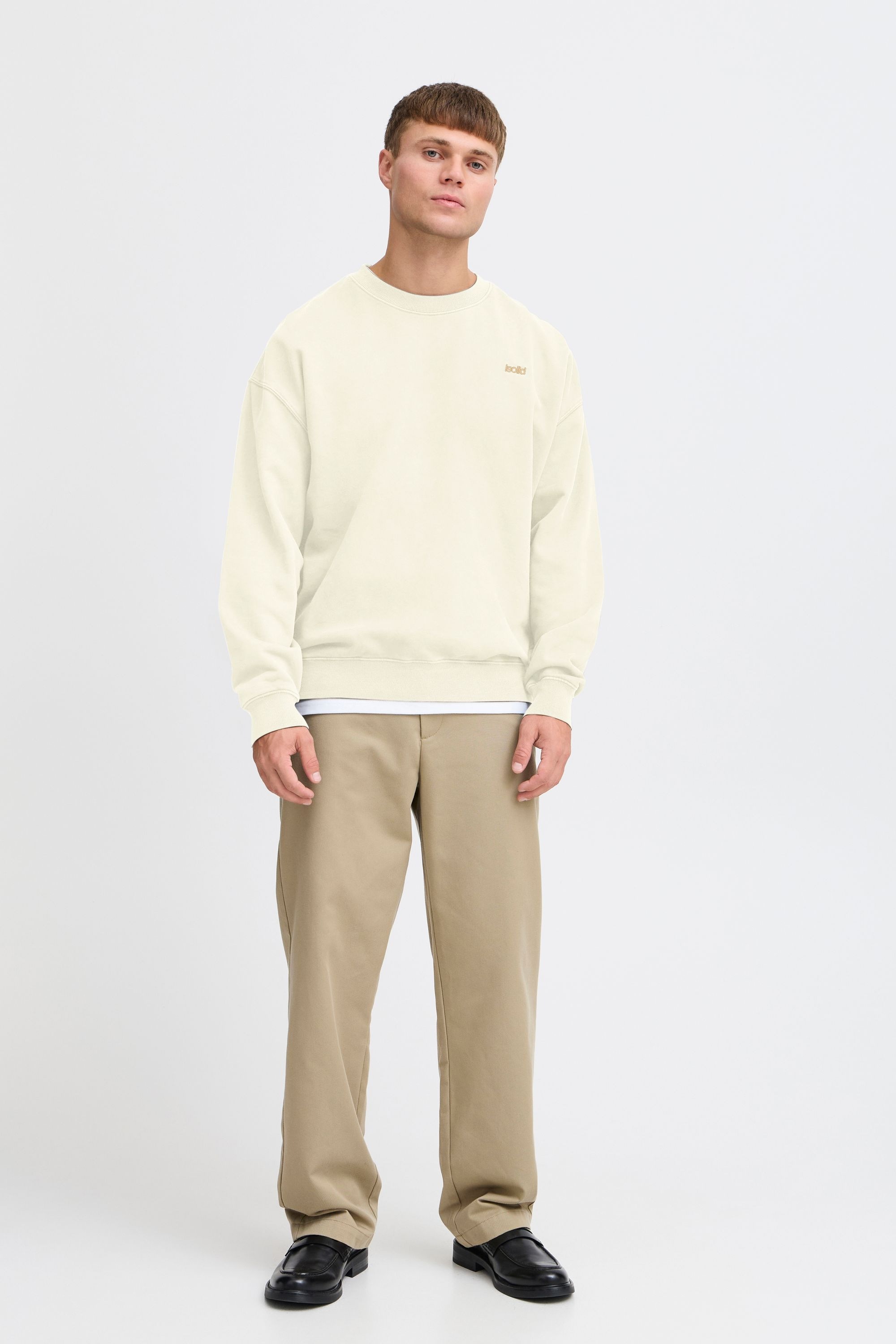 Solid Longpullover "Sweatshirtpullover SDNOOR" günstig online kaufen