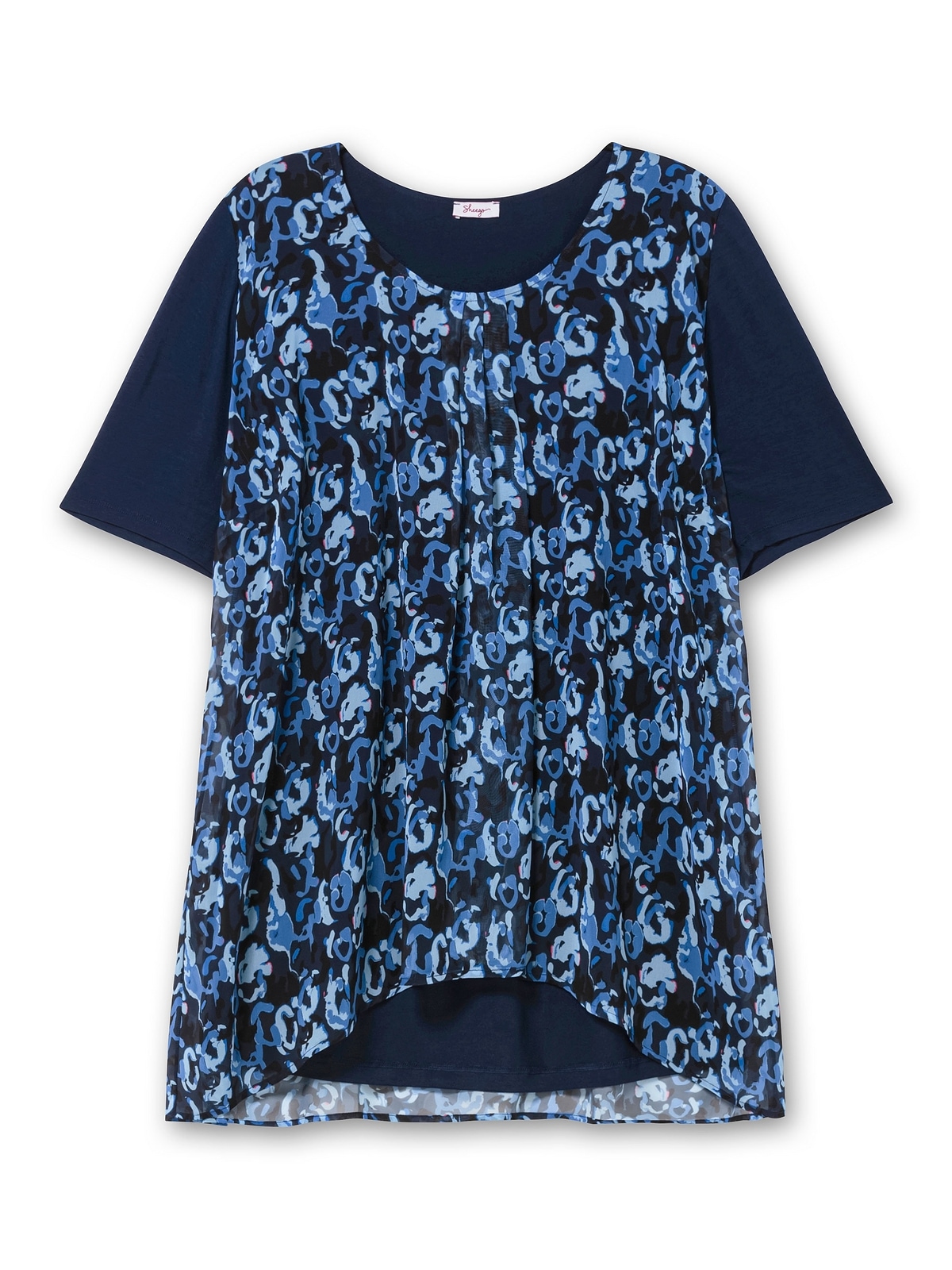 Sheego Blusenshirt »Große Größen«, aus Jersey und Chiffon
