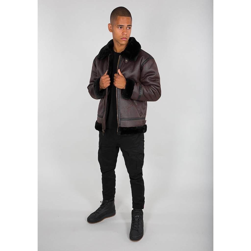 Alpha Industries Lederjacke »ALPHA INDUSTRIES Men - Leather & Faux Jackets B3 FL«