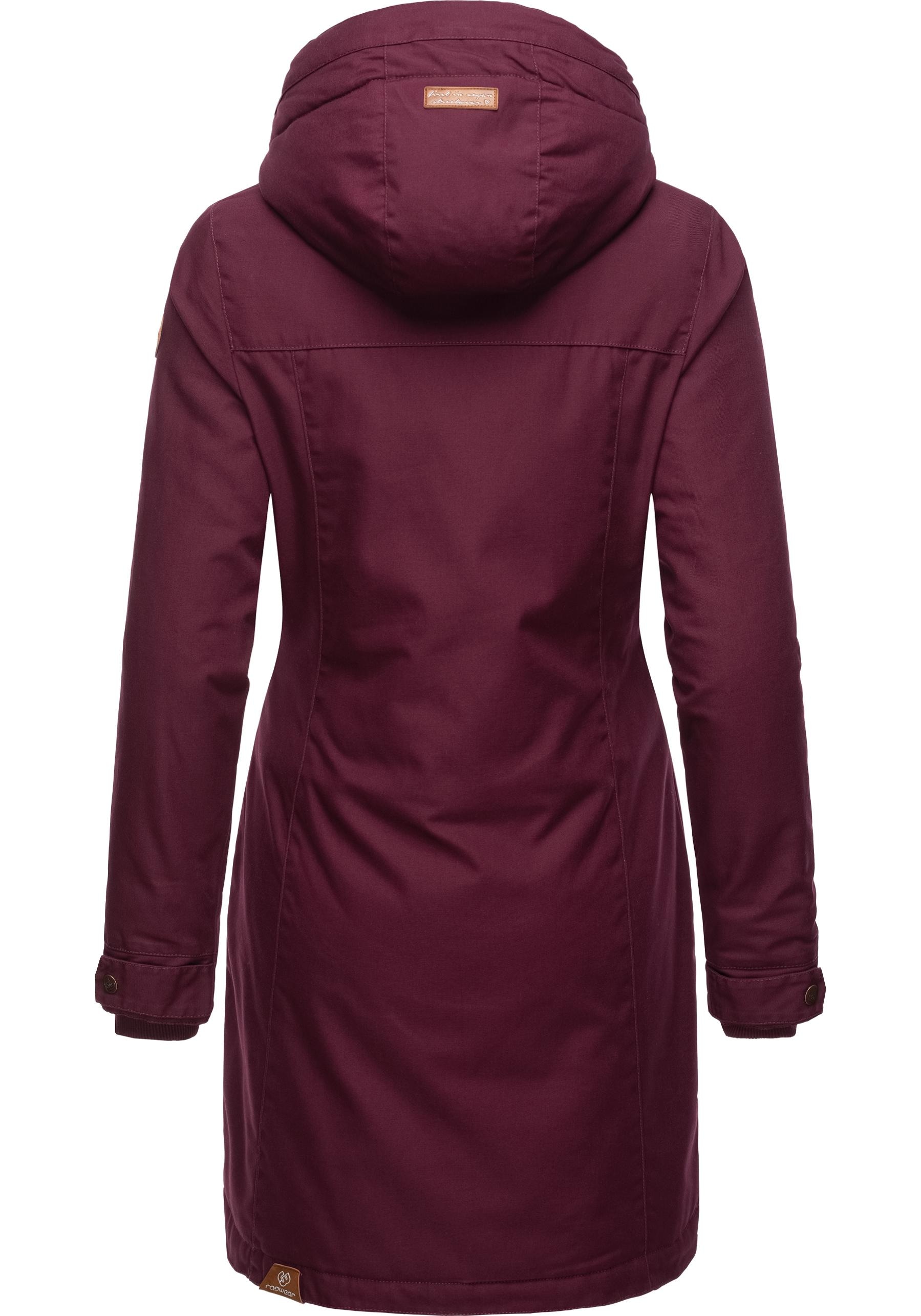 Ragwear Wintermantel »Jannisa«, stylischer Damen Winterparka mit Kapuze