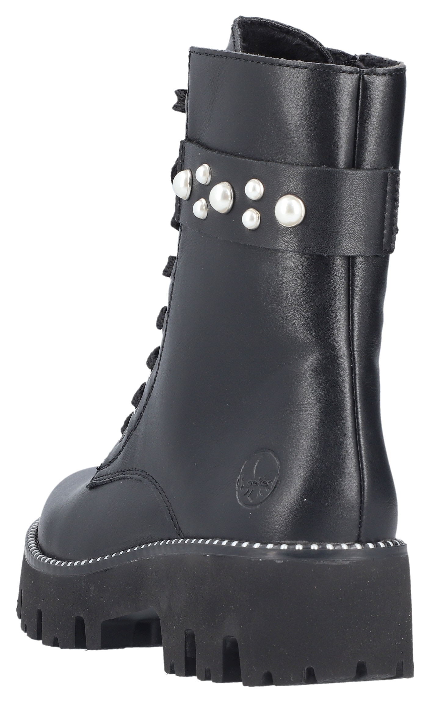 Rieker Schnürstiefelette, Schnürboots, Plateau, mit zusätzlichem Innenreißverschluss