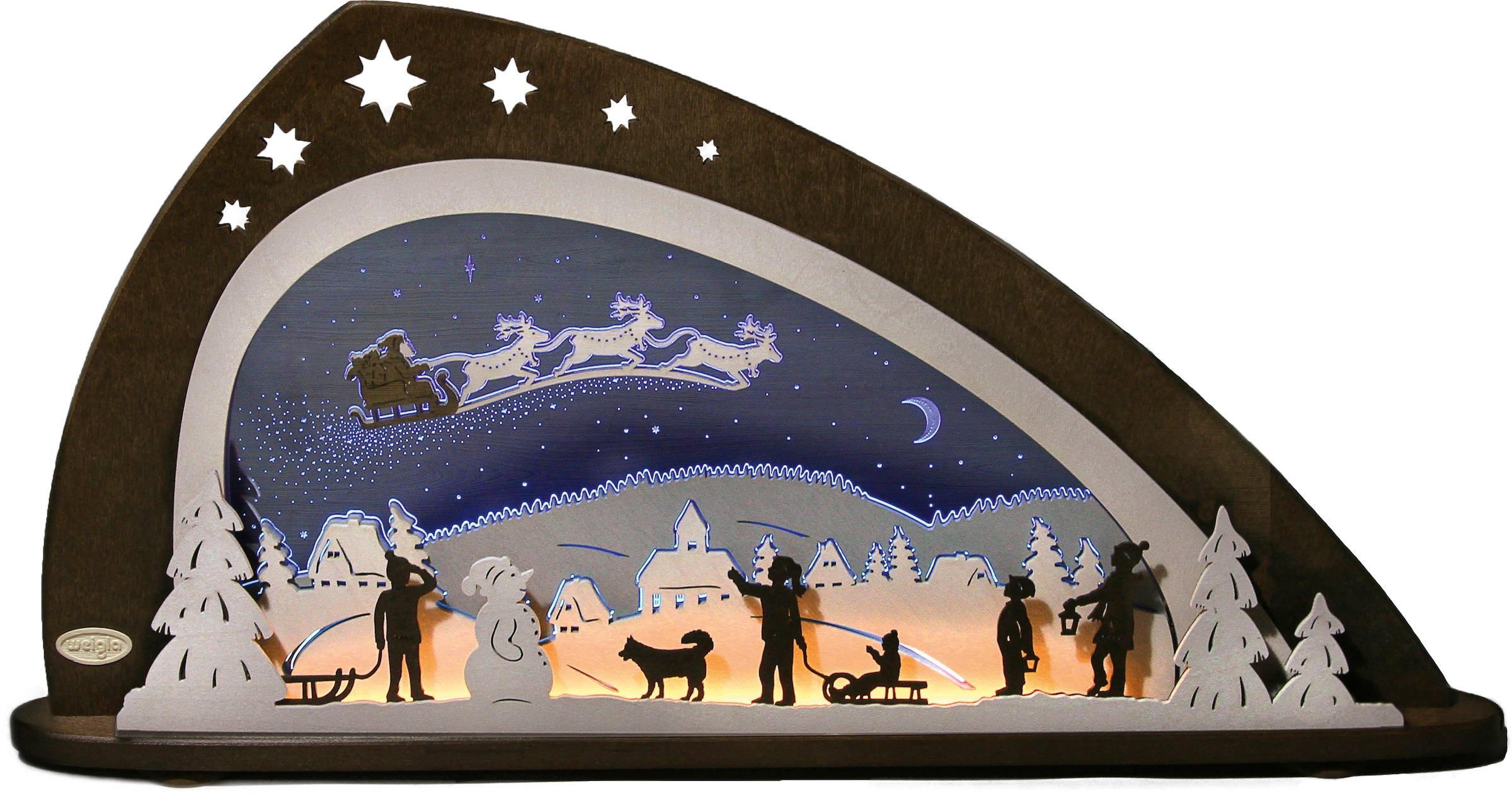 Weigla Lichterbogen »Santa Claus, Weihnachtsdeko«, in 3D Optik