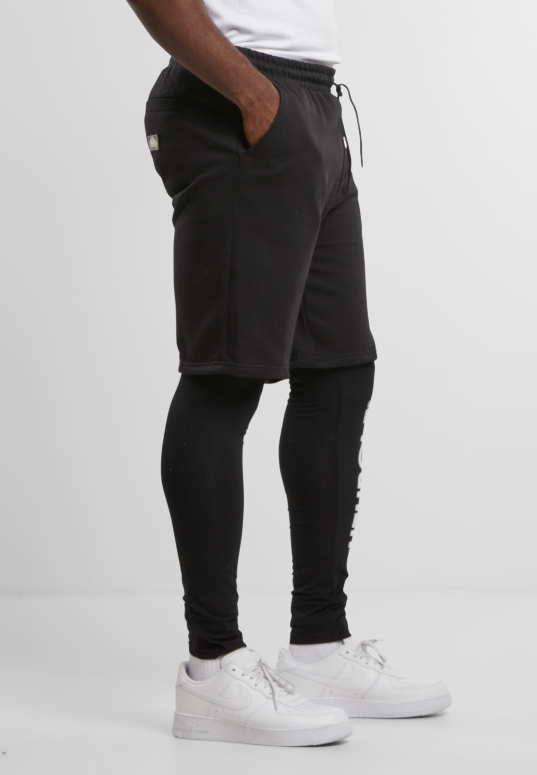 Southpole Stoffhose »Southpole Herren Southpole Fleece Shorts with Leggings«, (1 tlg.)