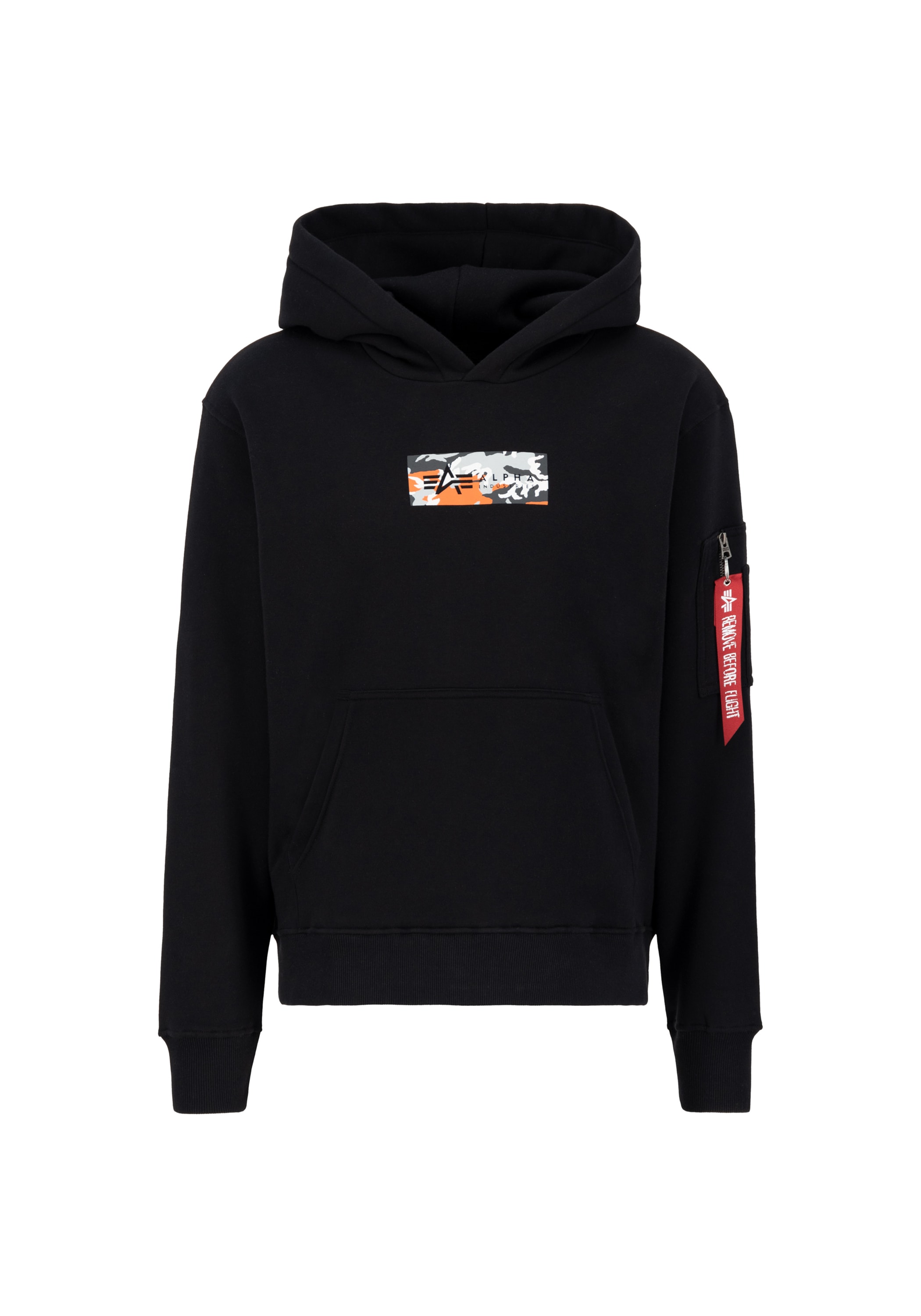 Alpha Industries "Camo Panel Hoodie"