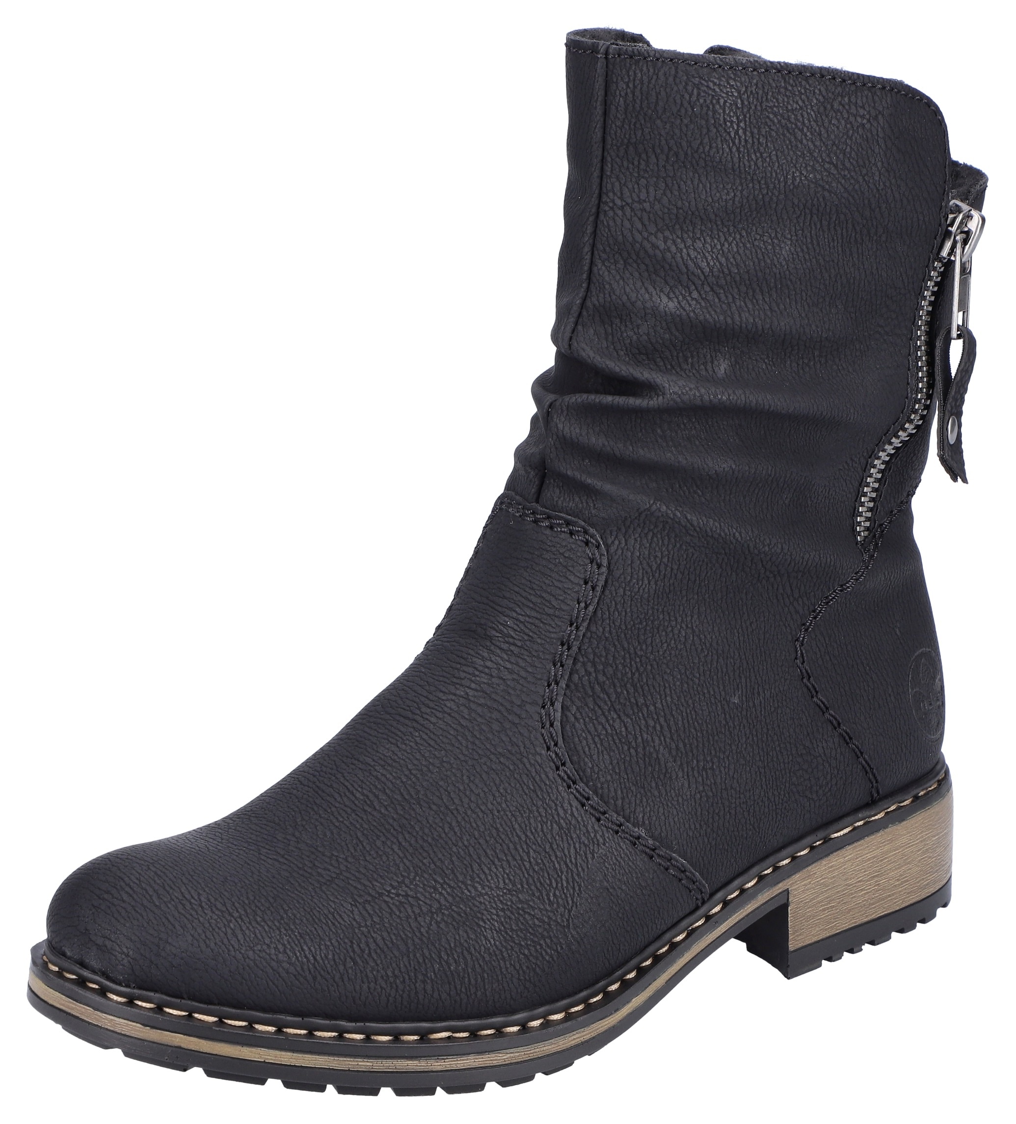 Rieker Winterstiefelette, Winterboots, slouchy Schaft, Blockabsatz in schma günstig online kaufen