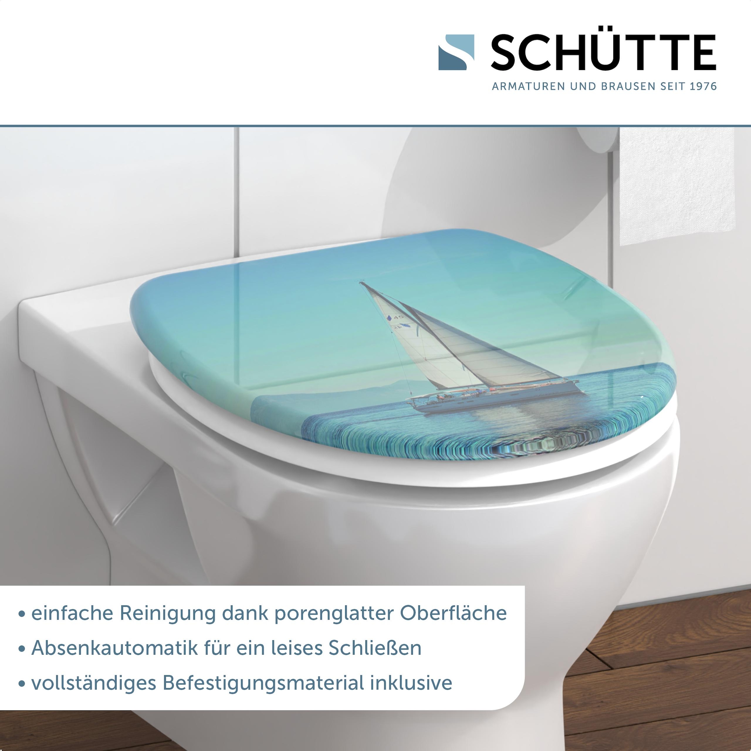 Schütte WC-Sitz »Sailing«, Duroplast, mit Absenkautomatik