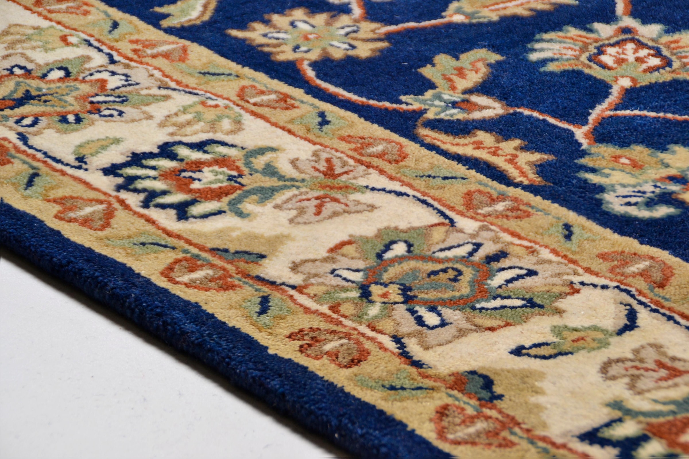 THEKO Wollteppich »Royal Ziegler 503«, rechteckig, 14 mm Höhe, reine Wolle, handgetuftet, Orient-Optik, mit Bordüre