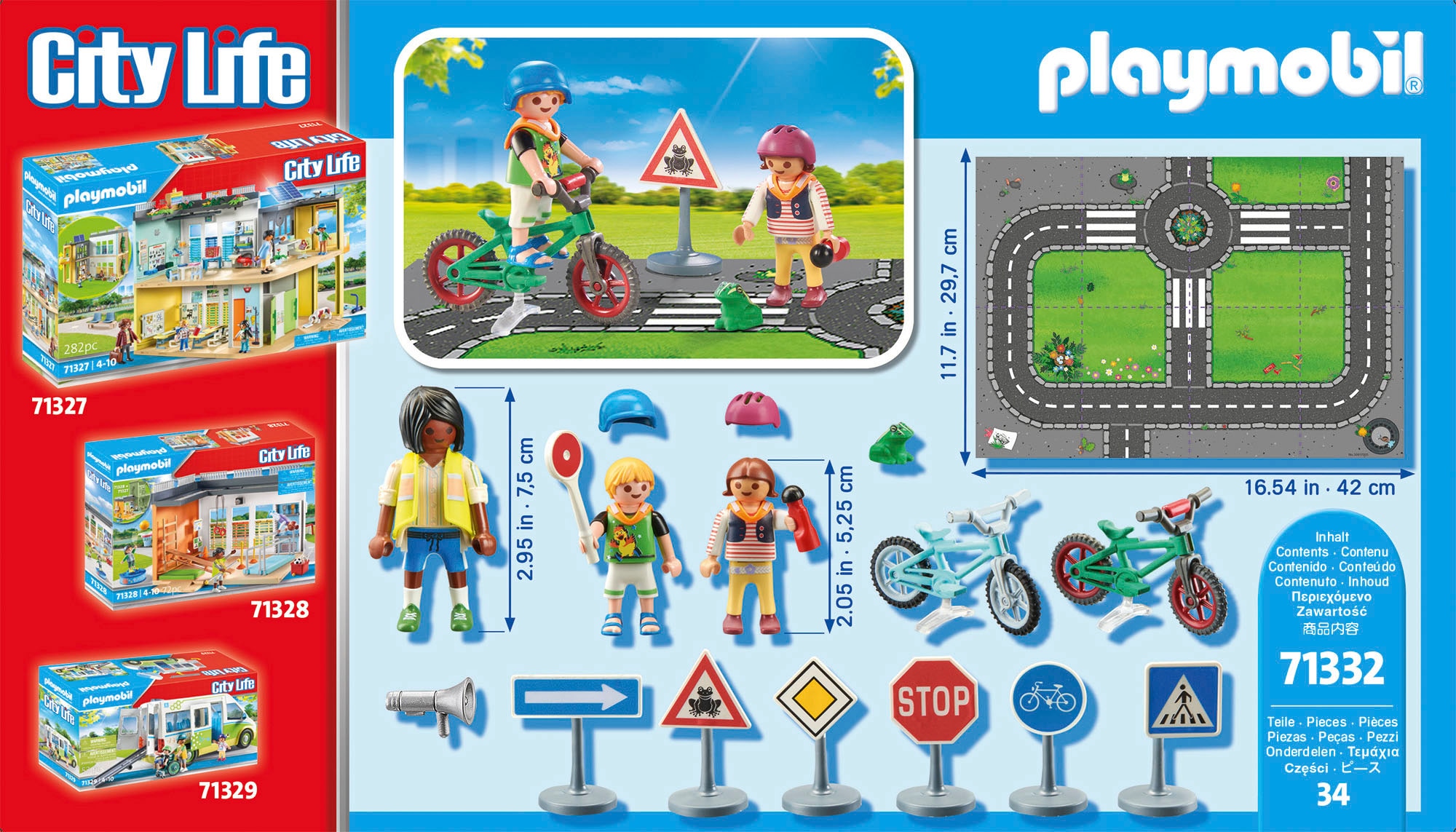 Playmobil® Konstruktions-Spielset »Fahrradparcours (71332), My City Life«, (34 St.), Made in Europe