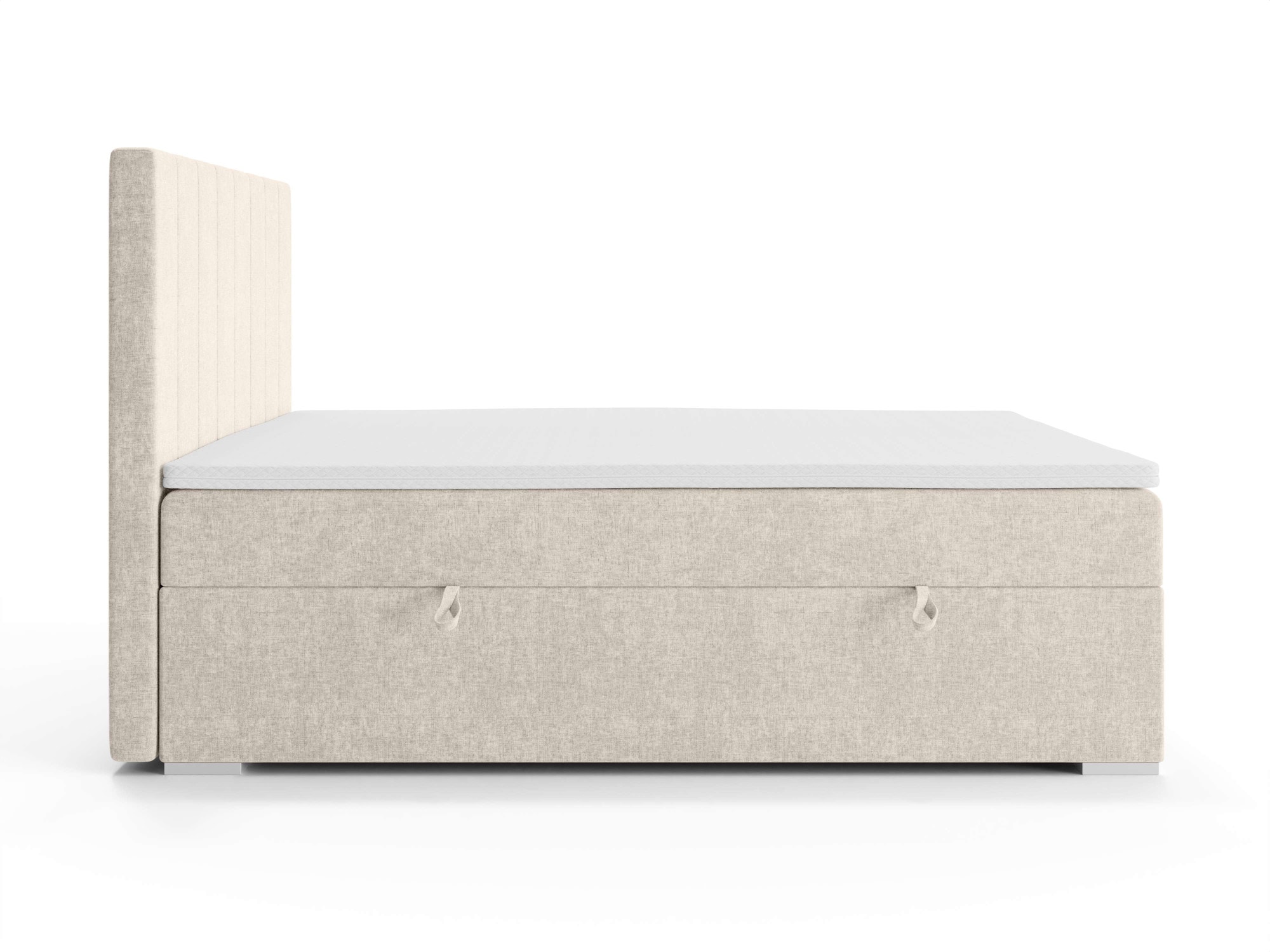 Places of Style Polsterbett »Ginoro mit Matratze und Topper, in 3 Breiten (140, 160 und 180 cm)«, Boxspringbett mit Kopfteil, Bettkasten, Matratze (BFK/TFK) und Topper