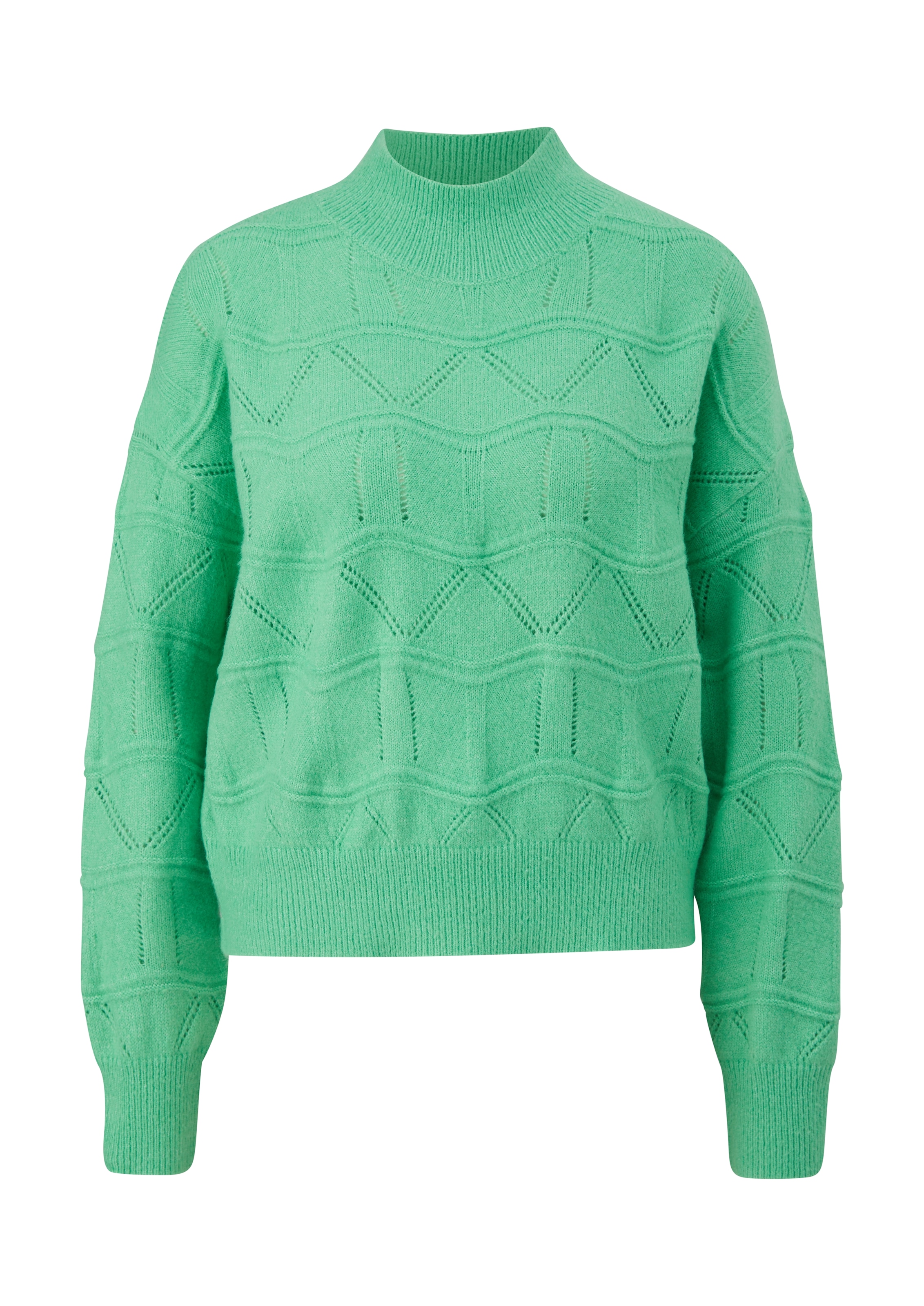 QS Strickpullover, mit verspieltem Strickmuster