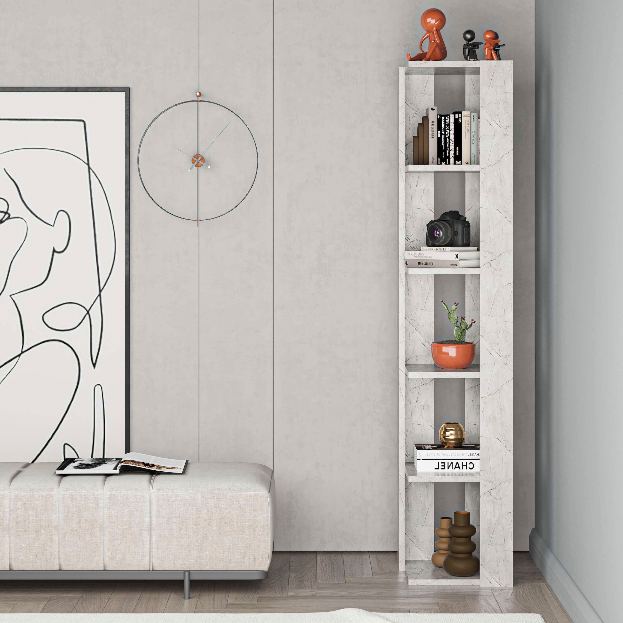 Decortie Eckregal »Nati Eckregal«, (Packung), Leichte Montage, Lagerung, Platzsparend