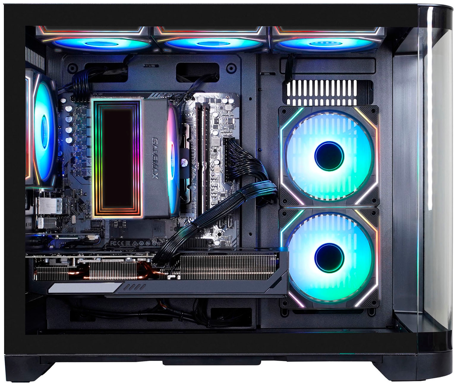 GAMEMAX Gaming-PC »HYPE-M BK 8205 AMD Ryzen 5 9600X 32GB DDR5 1TB SSD RX 9070« Windows 11, DDR5 RAM