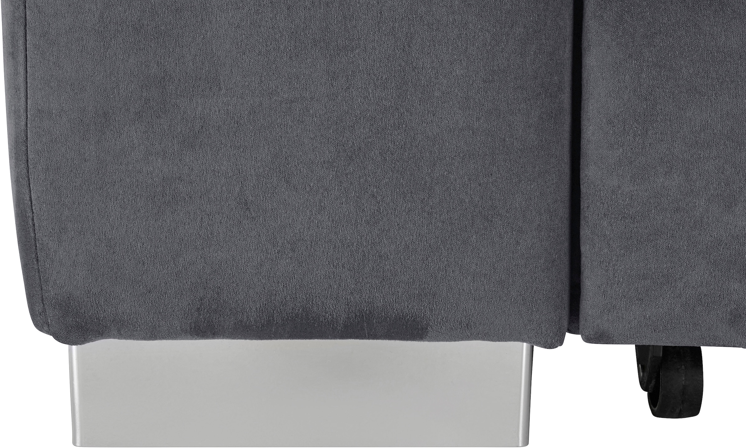 sit&more Ecksofa »Santorini L-Form«, mit Federkern und Sitztiefenverstellung, wahlweise mit Bettfunktion