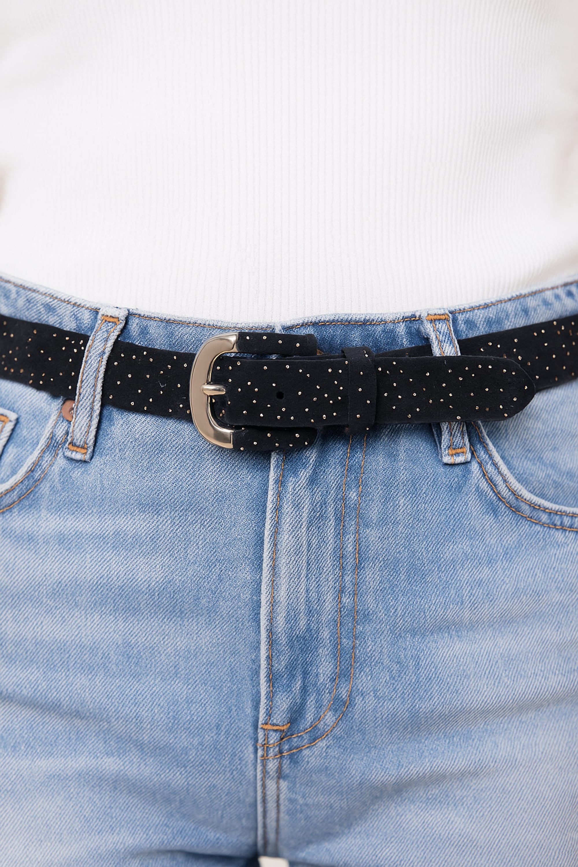 COLLEZIONE ALESSANDRO Ledergürtel »Glitter Line«, aus echtem Leder, mit leichter Glitzernote