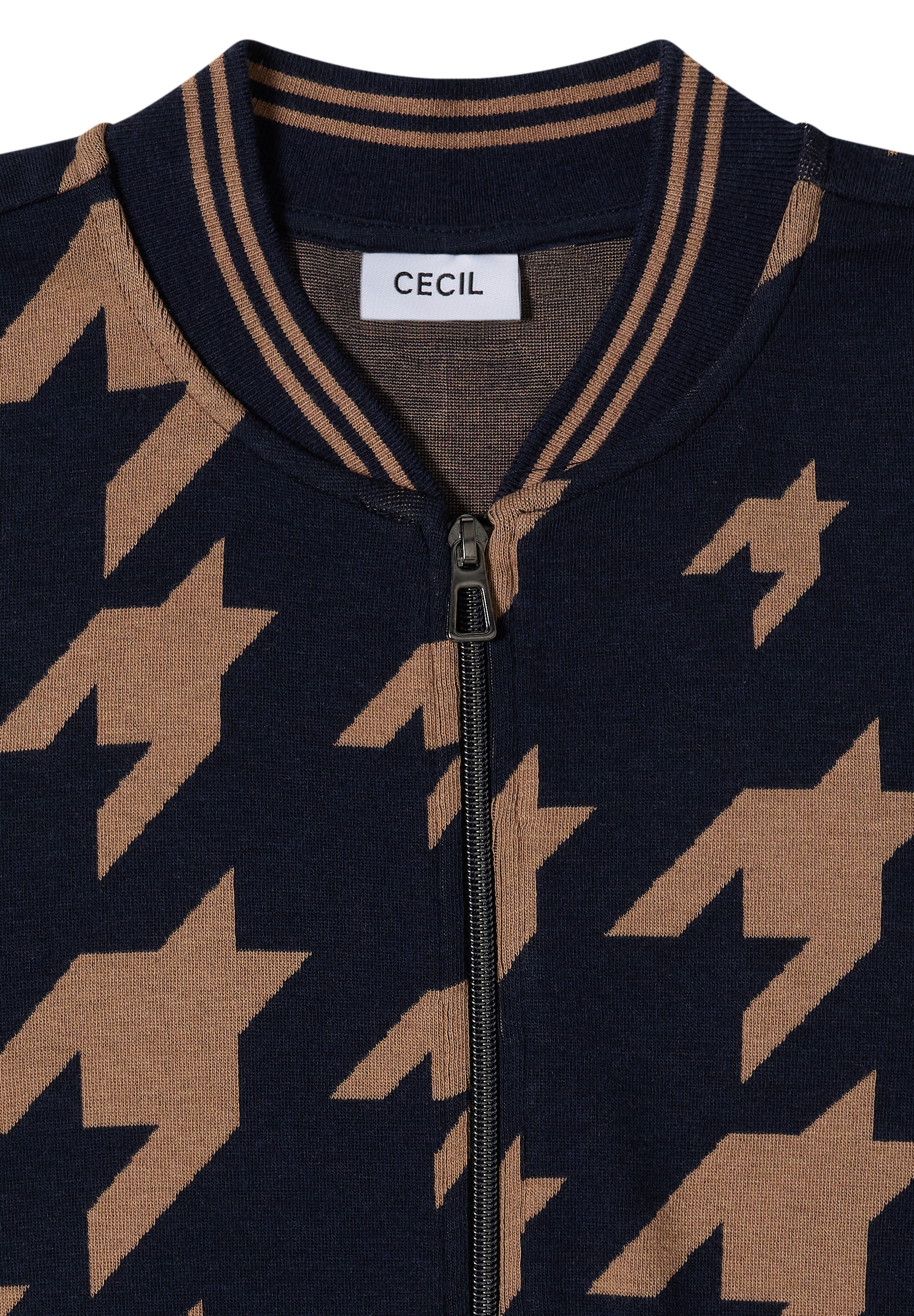 Cecil Cardigan im angenehmen Materialmix