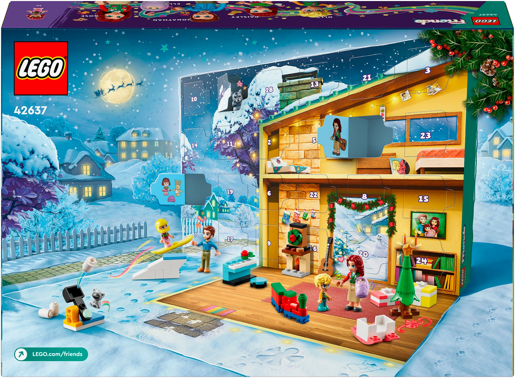 LEGO® Spielzeug-Adventskalender »Spielbausteine, LEGO Friends 2024 (42637), LEGO® Friends«, ab 6 Jahren, Made in Europe