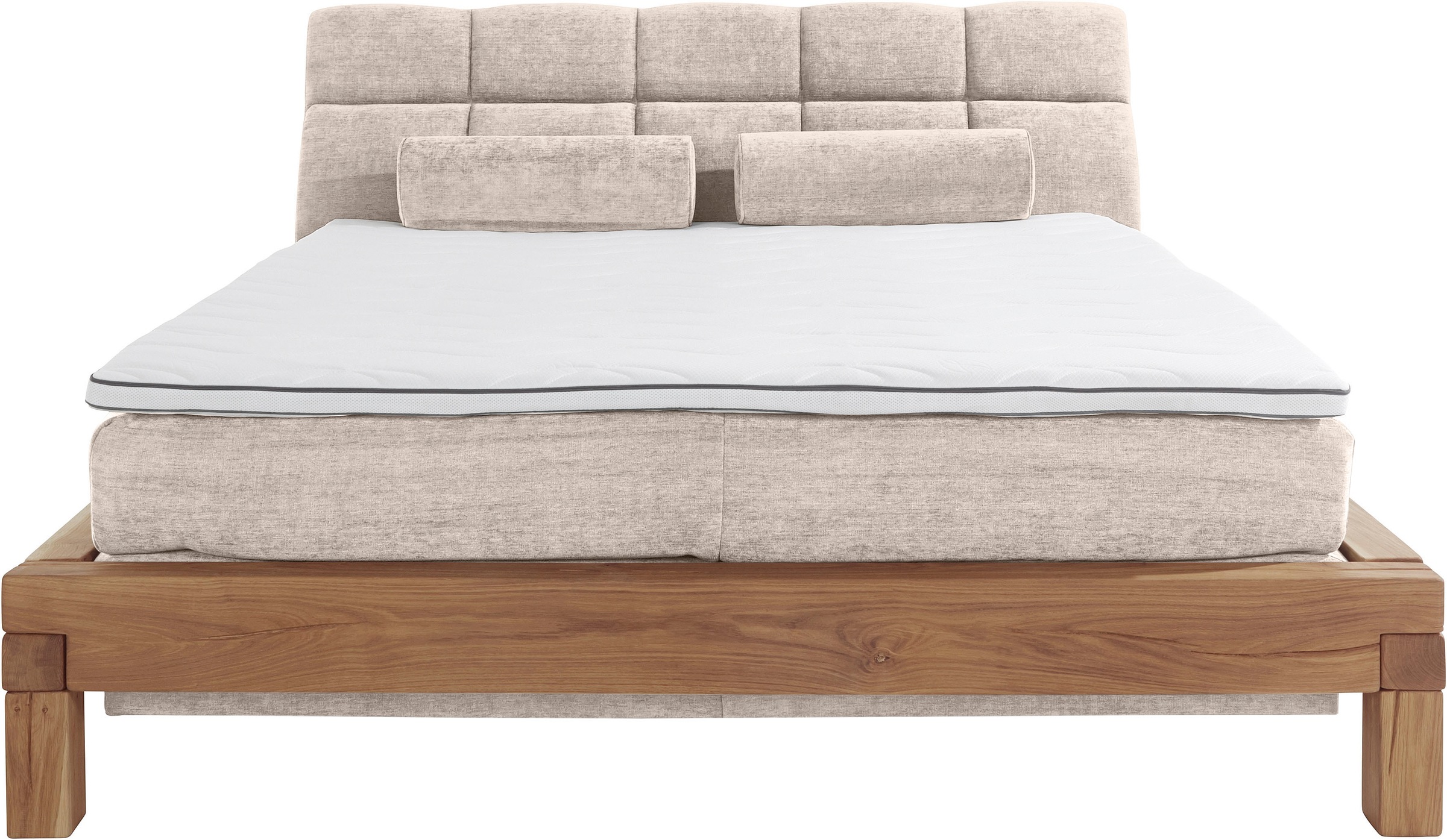 Home affaire »VILLADS inkl. Taschenfederkernmatratze H2-H4 und Topper« Inside-Boxspring, recycelte Bezugsstoffe, Liegefläche 180x200 cm