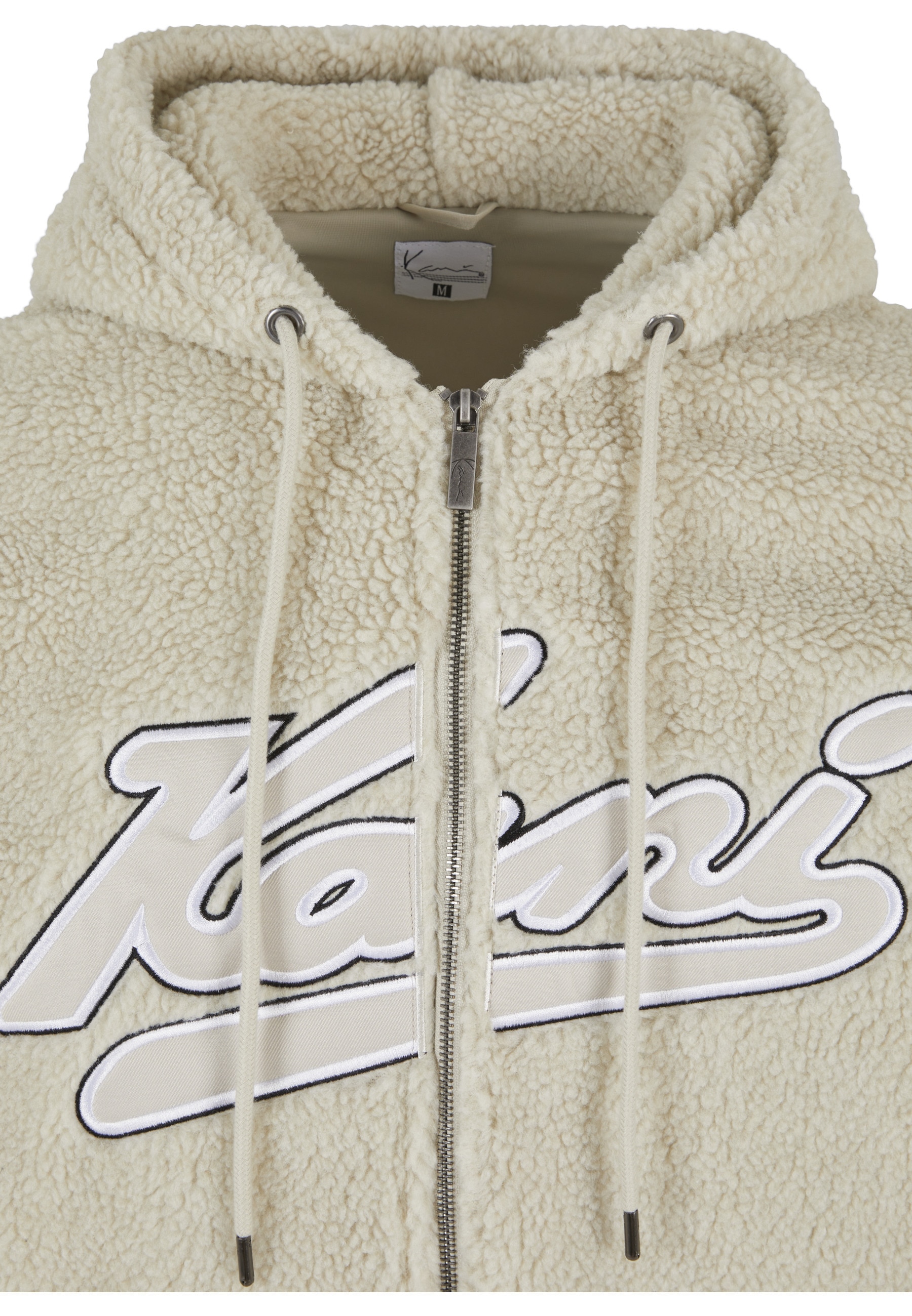 Karl Kani Kapuzenpullover »Karl Kani Herren KM223-001-2 Varsity OS Teddy Zip Hoodie cream« 1 Stk.