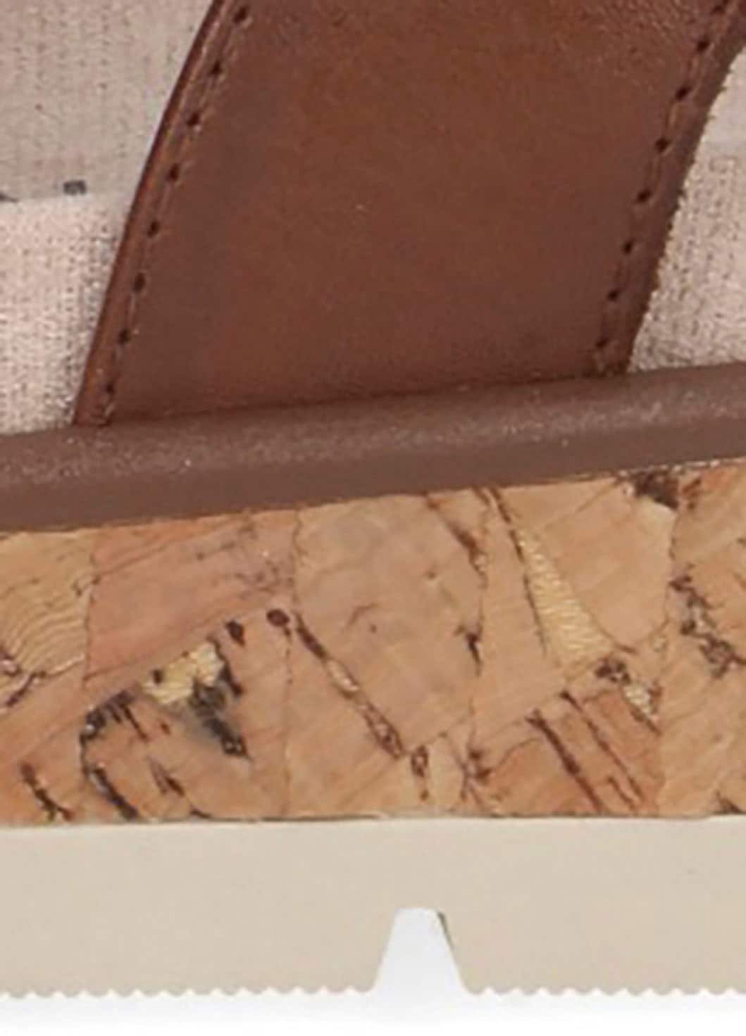Caprice Keilsandalette, Sommerschuh, Bequemschuh im praktischem Klettverschluss