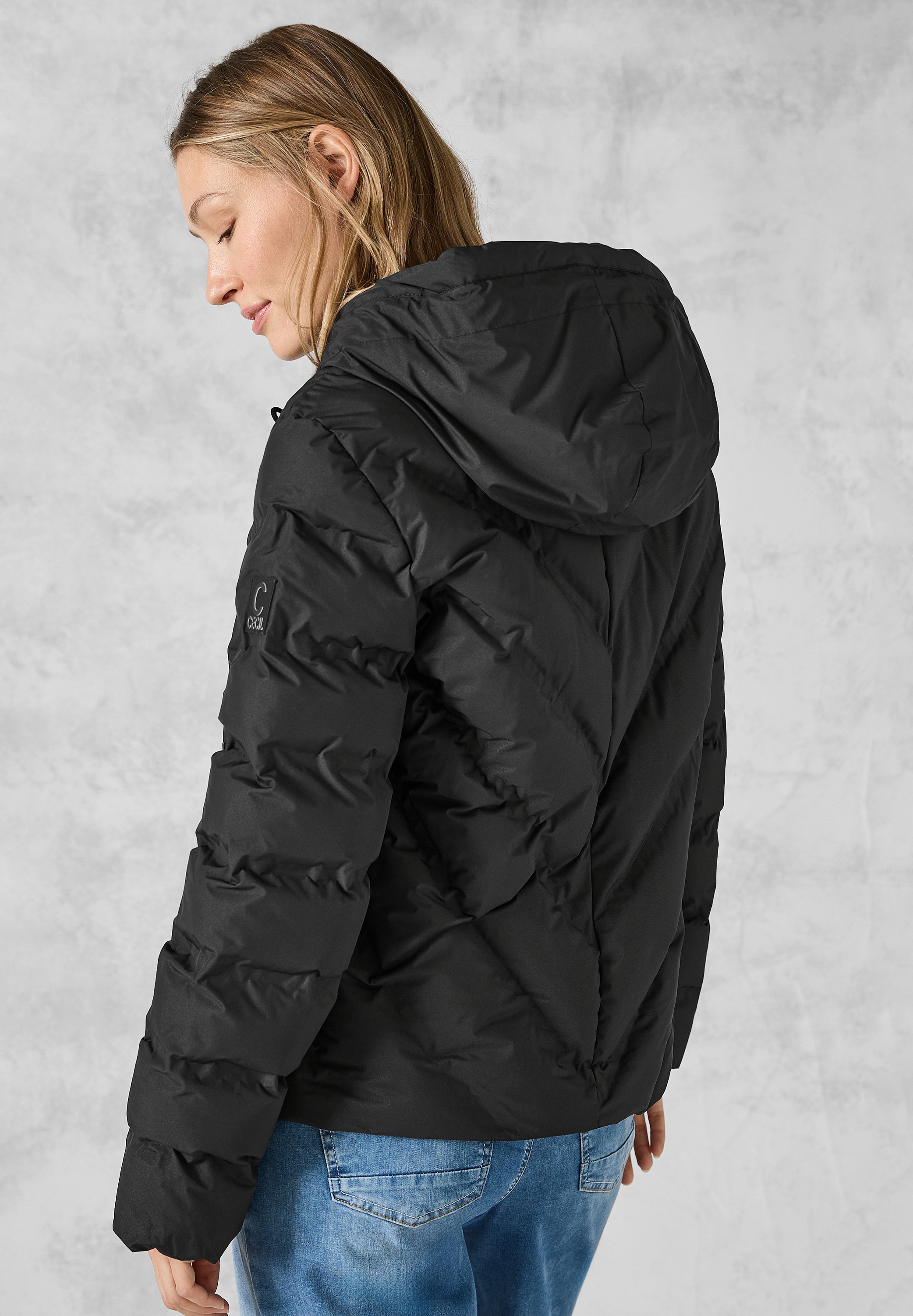 Cecil Steppjacke, mit Kapuze, mit moderner Steppung
