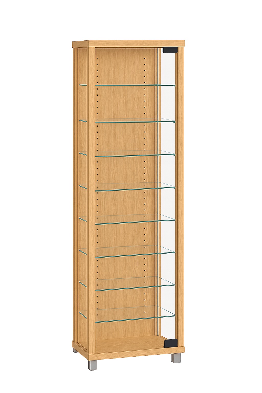 VCM Standvitrine "Holz Glas Stand Vitrine Sammelvitrine Edana Maxi" 1 Stk. günstig online kaufen