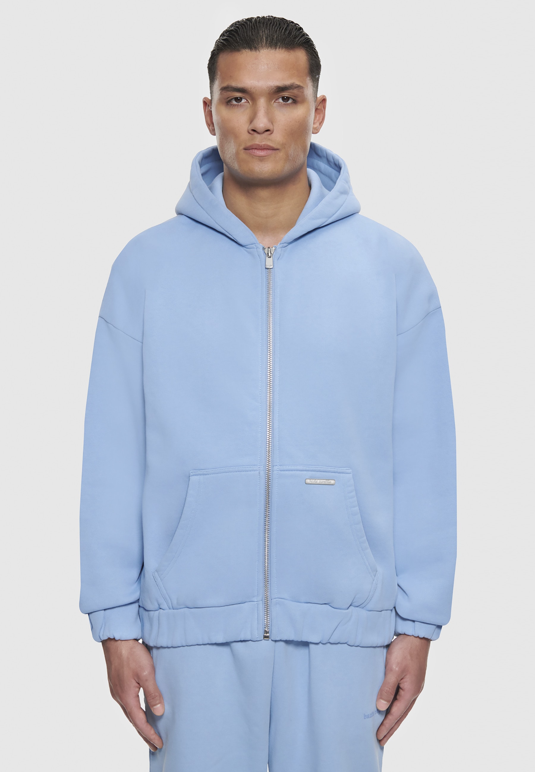 Dropsize Sweatjacke »Dropsize Herren Bazix Republiq Super Heavy Blank Zip-Hoodie«