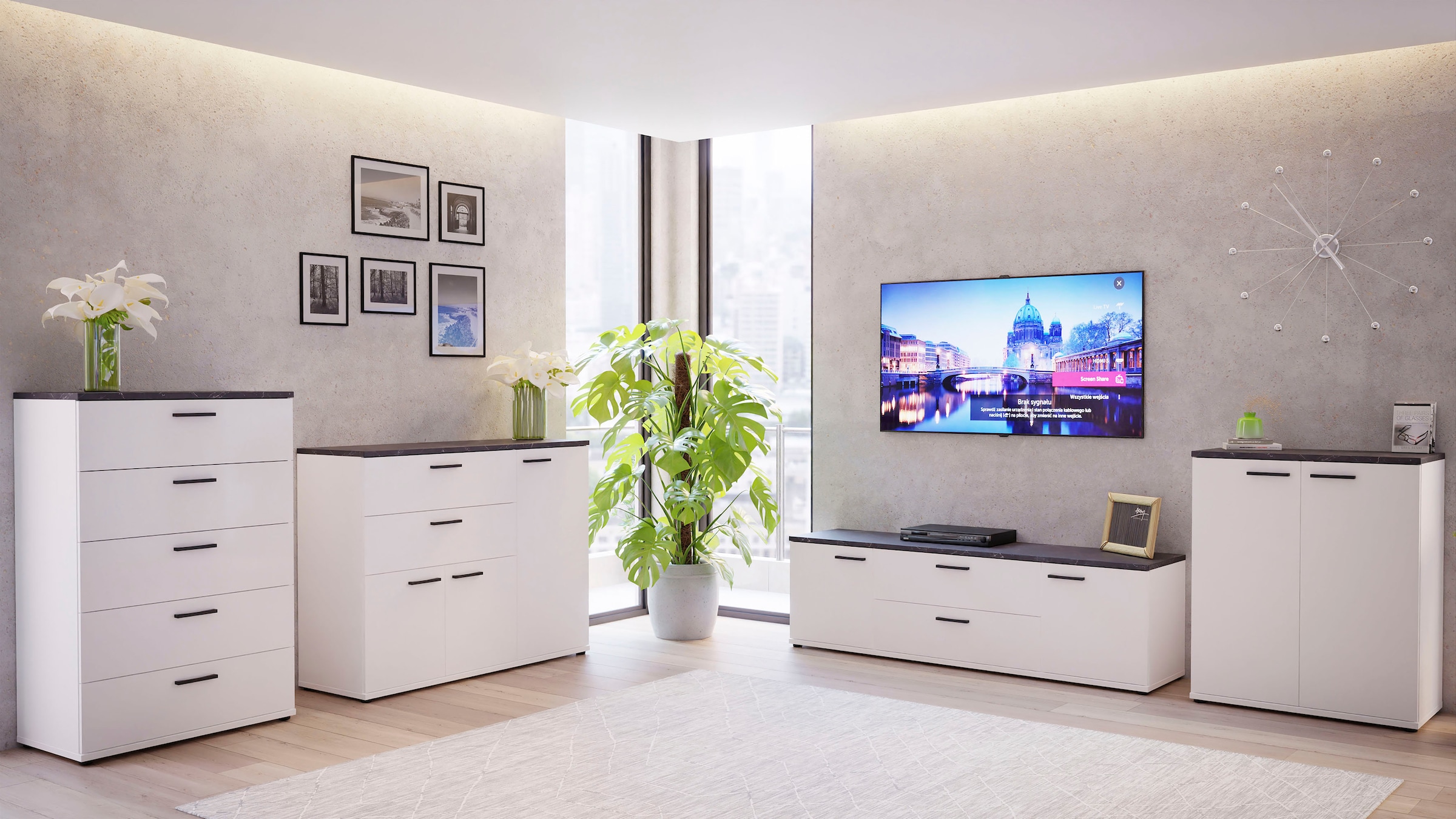 FORTE Highboard »Forte Saltwater«, Breite ca. 80 cm