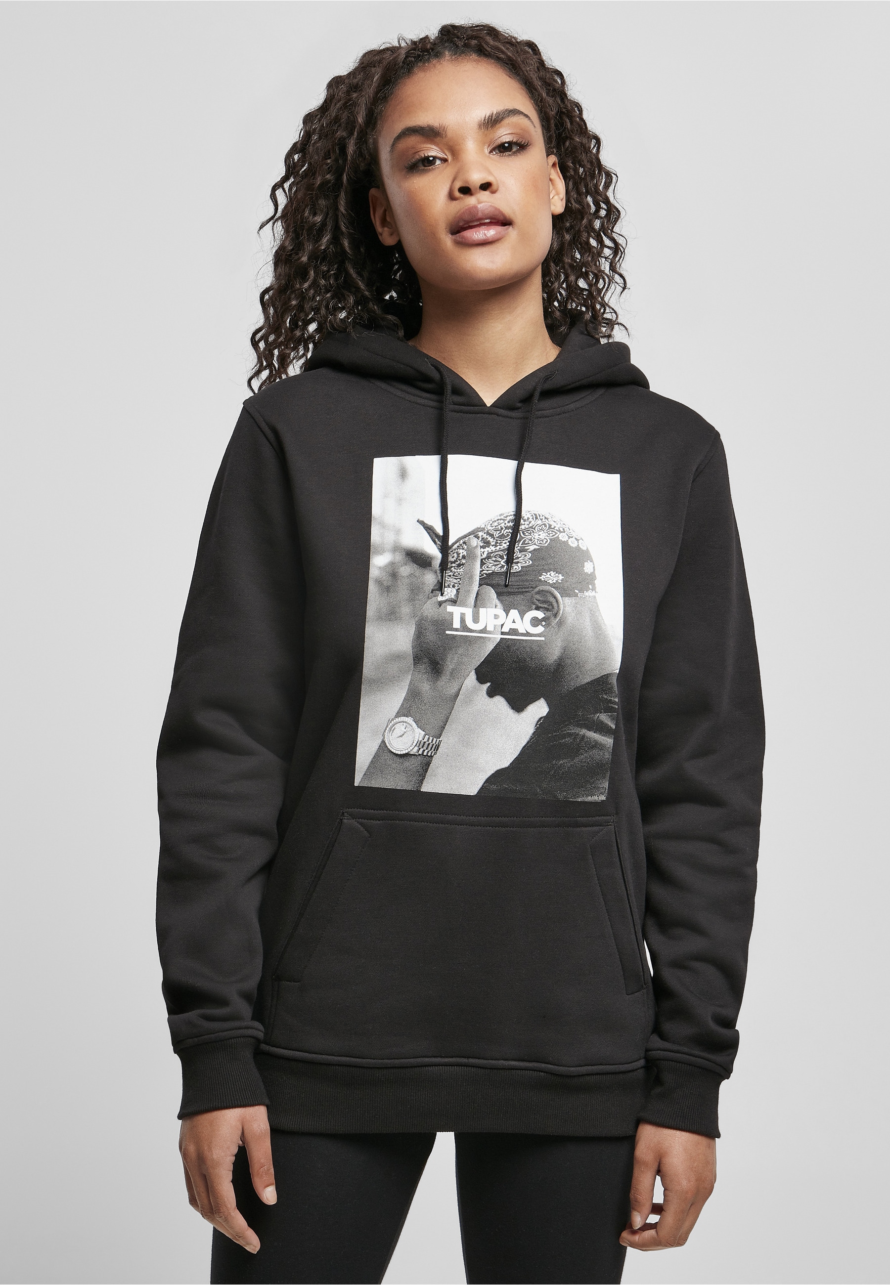 Merchcode Rundhalspullover »Merchcode Damen Ladies 2Pac F*ck The World Hoody« 1 Stk.