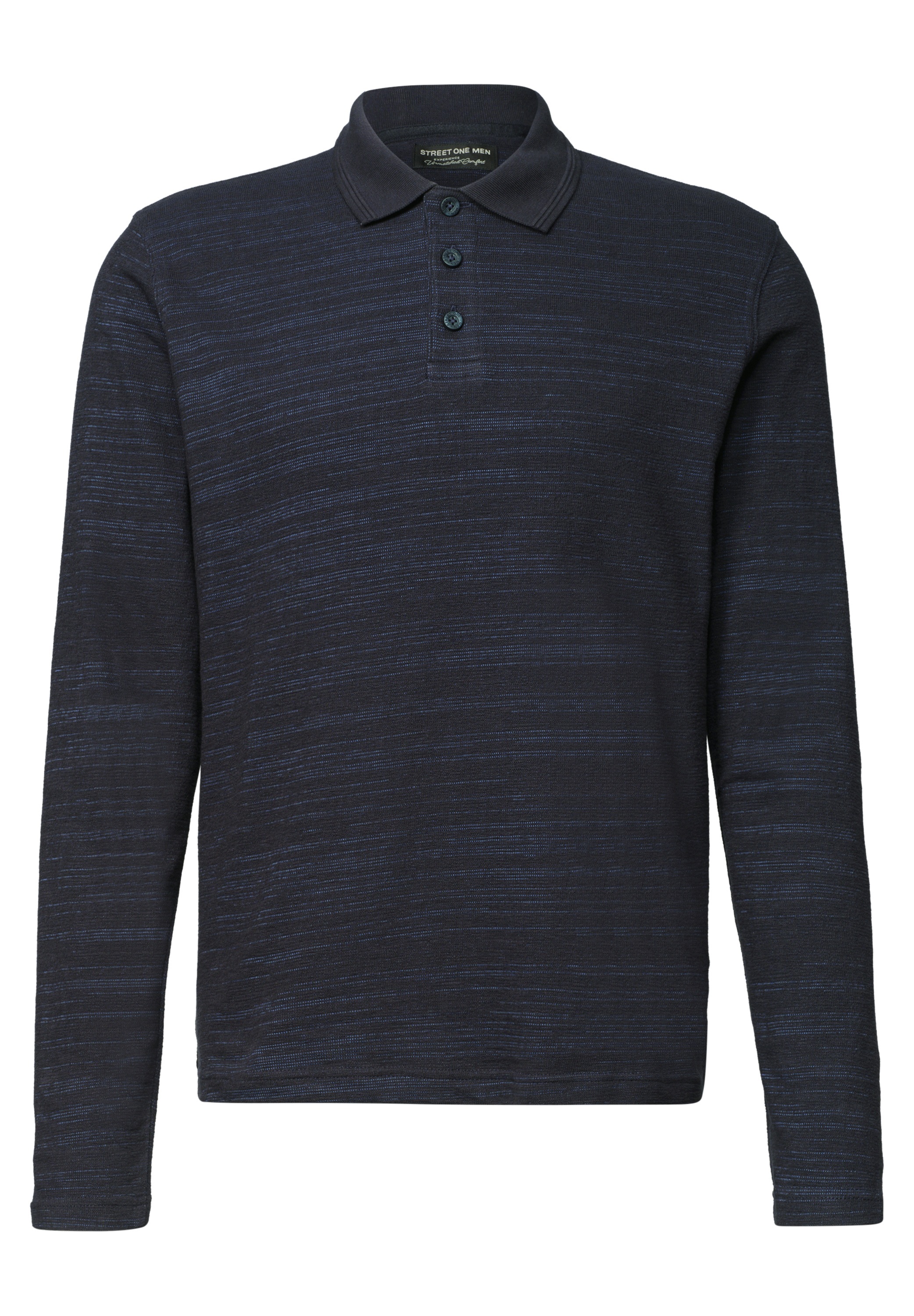 STREET ONE MEN Poloshirt aus Baumwolle mit Stretchante