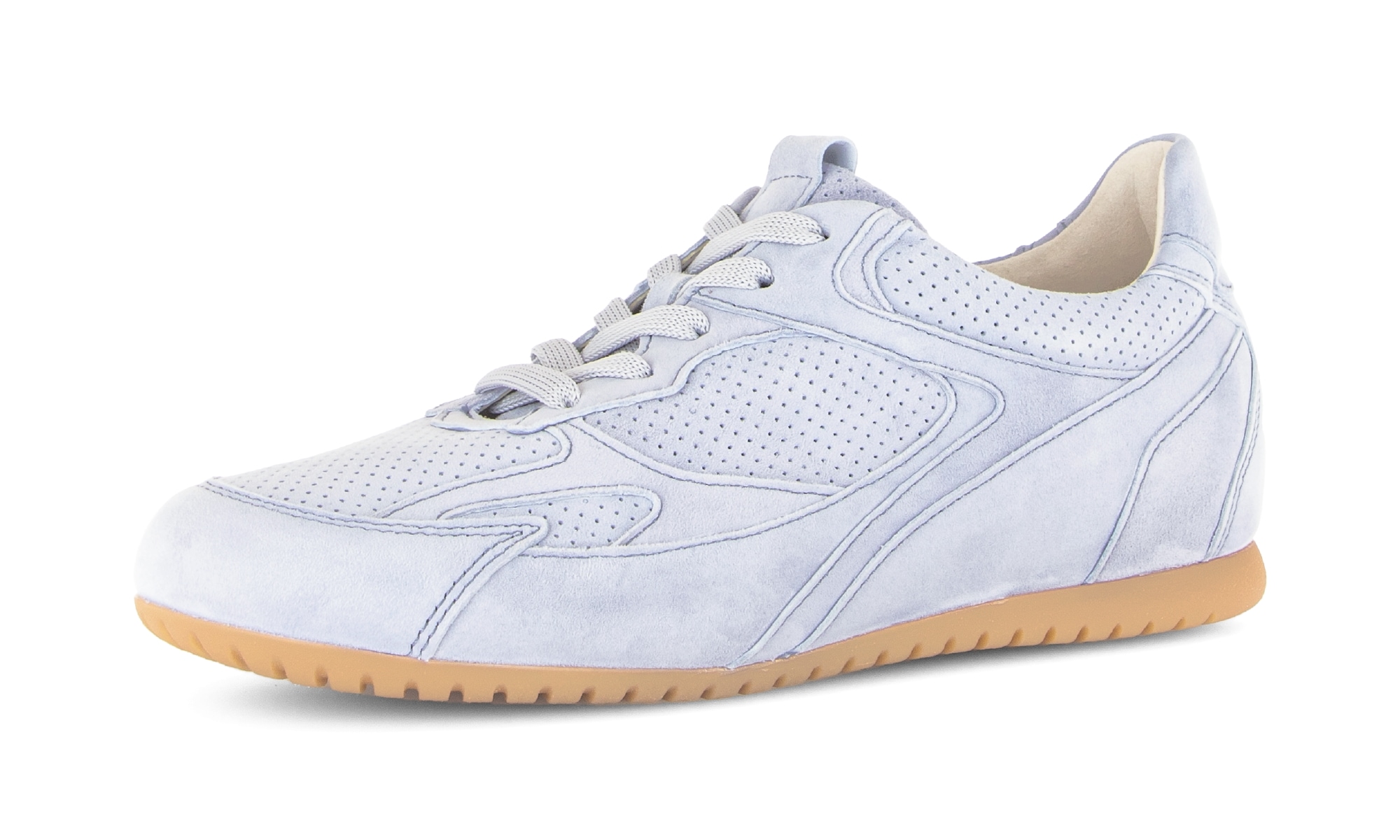 Gabor Sneaker "DAVOS" Freizeitschuh, Halbschuh, Schnürschuh mit Lochmuster, günstig online kaufen