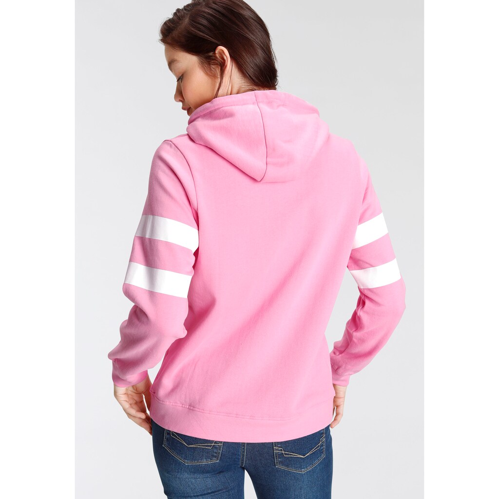 Damenmode Cotton made in Africa H.I.S Kapuzensweatshirt, mit Retro-Druck von H.I.S - NEUE KOLLEKTION pink Damenmode Cotton made in Africa H.I.S Kapuzensweatshirt, mit Retro-Druck von H.I.S - NEUE KOLLEKTION pink
