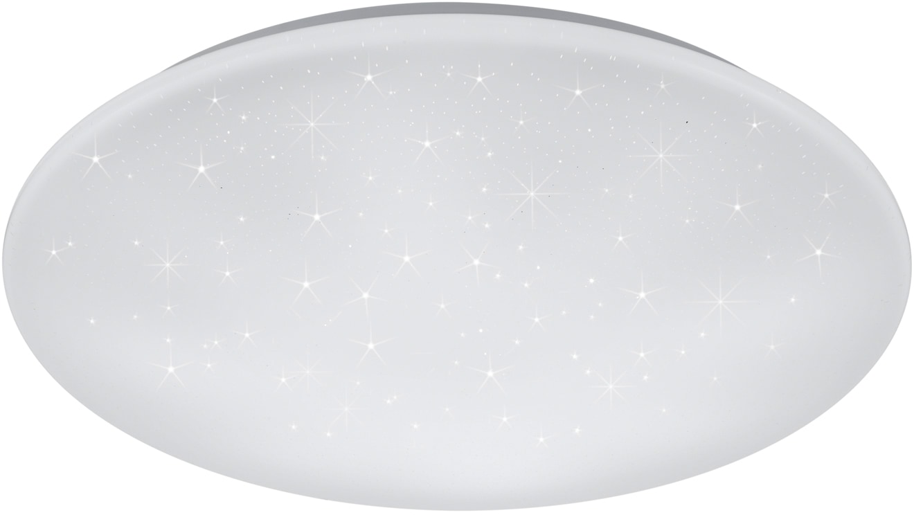TRIO Leuchten LED Deckenleuchte »Kato«, flammig-flammig, Deckenlampe, Fernbedienung, weiß, BAUR Sternenlichteffekt, 1 | dimmbar