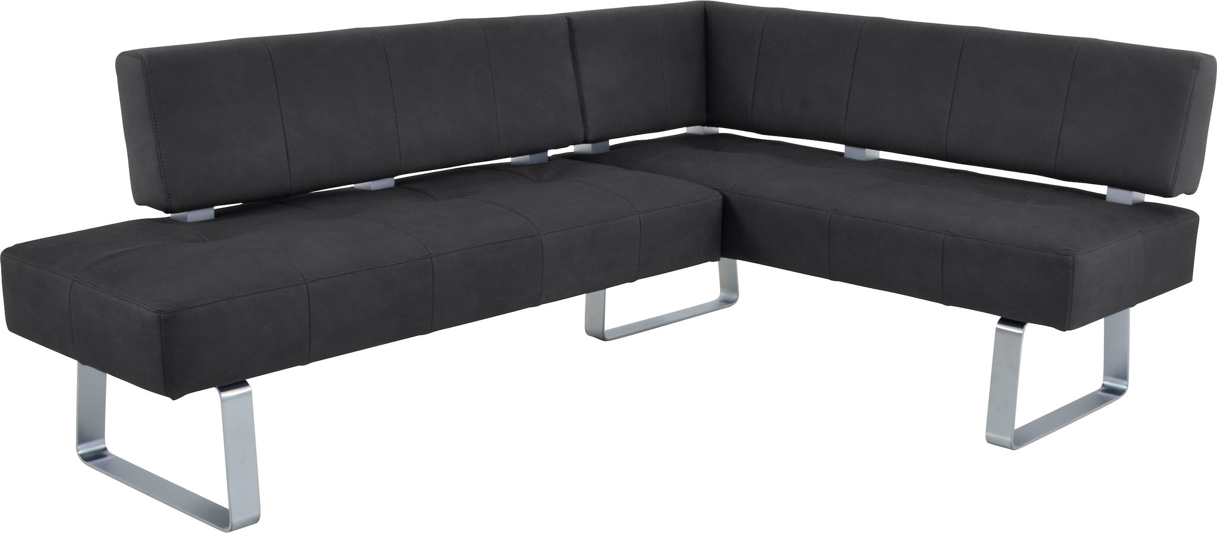 K+W Komfort & Wohnen Eckbankgruppe »Spider II« Set, 4 Stk. tlg. langer Schenkel 227cm, 2 Freischwinger, Auszugstisch in Breite 130 cm