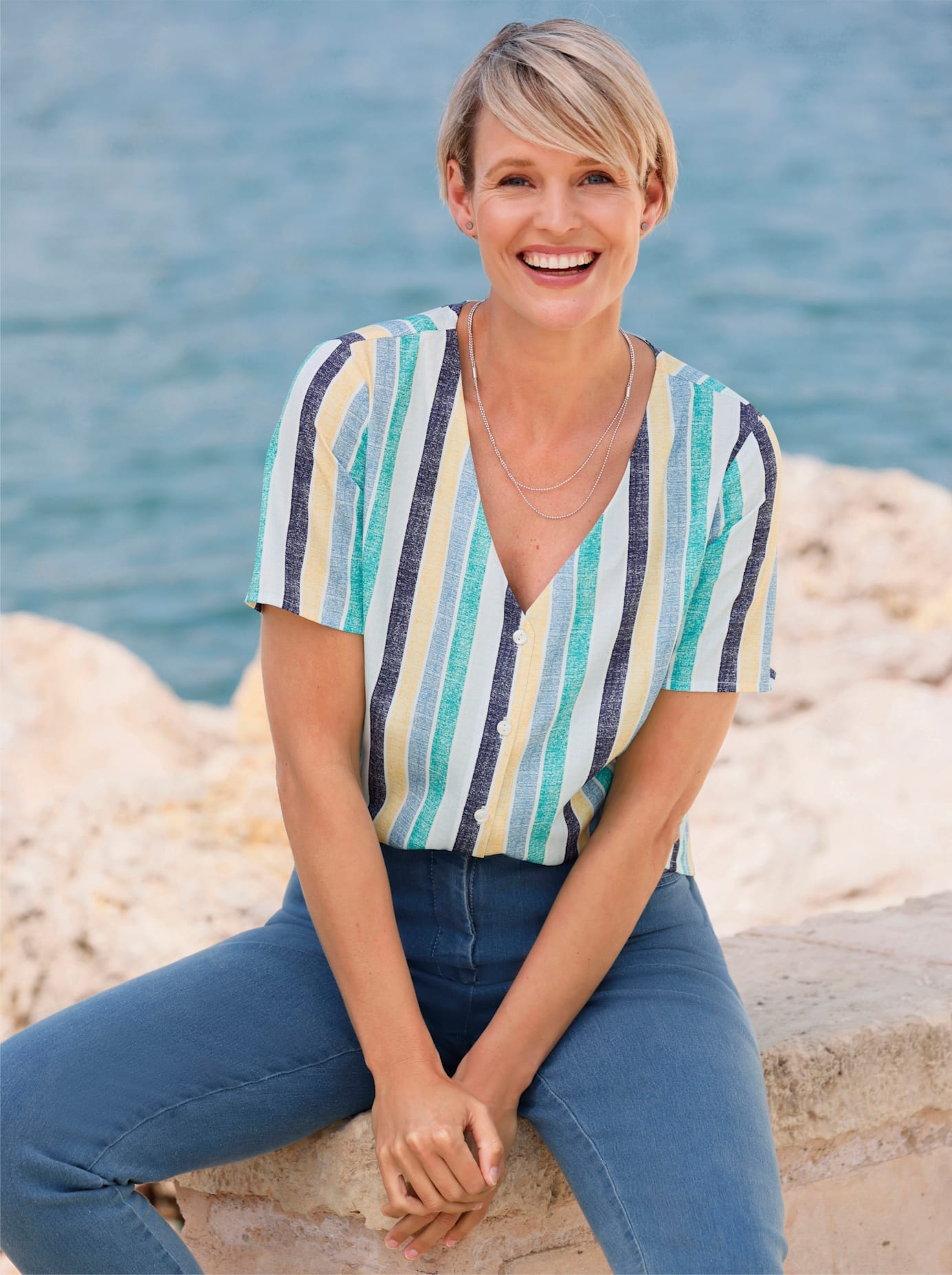 Classic Basics Kurzarmbluse günstig online kaufen