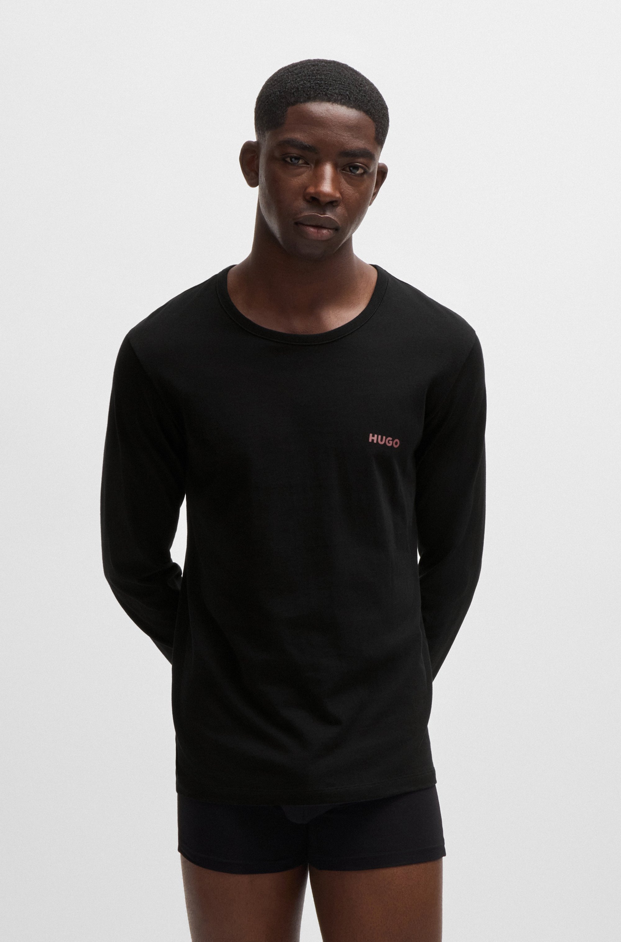 Thumbnail - HUGO Underwear Langarmshirt "LS-SHIRT RN TRIPLET", 3er Packer Set