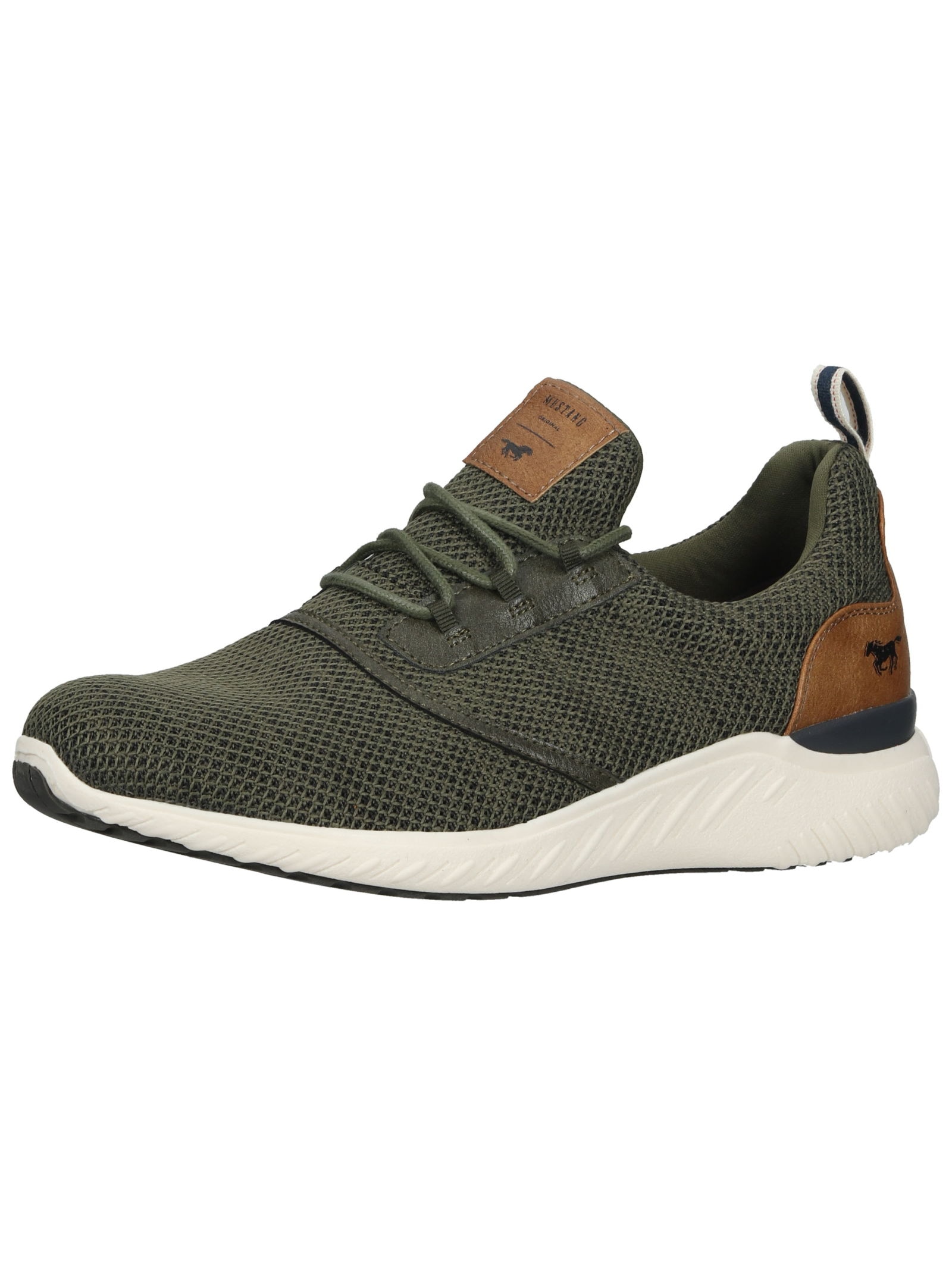 Mustang Shoes Schnürschuh "Mustang Shoes Halbschuhe Lederimitat/Textil" günstig online kaufen