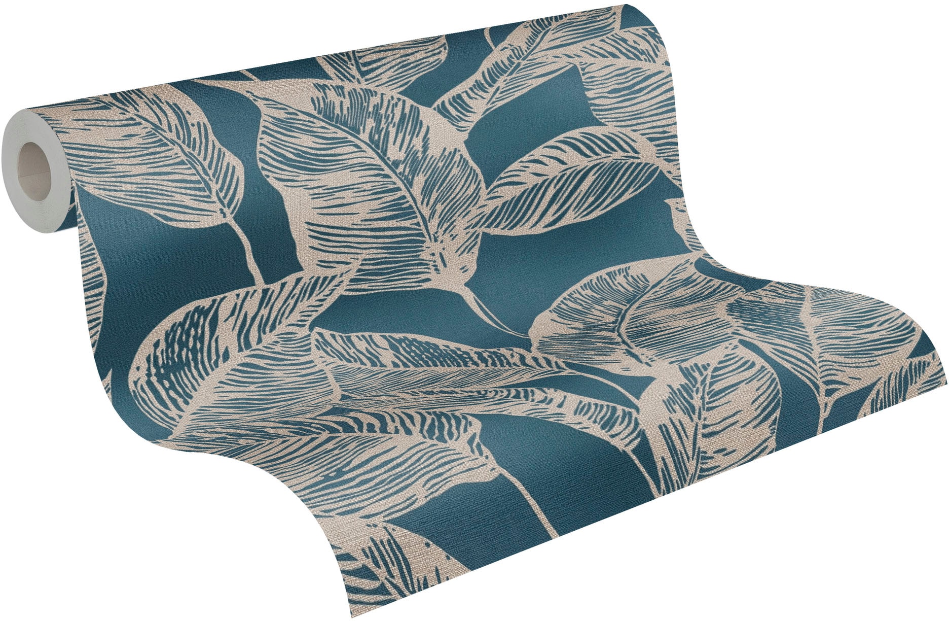 A.S. Création Vliestapete »Natural Living Pflanzen« gemustert | matt | neutral leicht strukturiert Tapete Blätter Vlies Vlies Wand Tapeten Wohnzimmer Schlafzimmer Küche