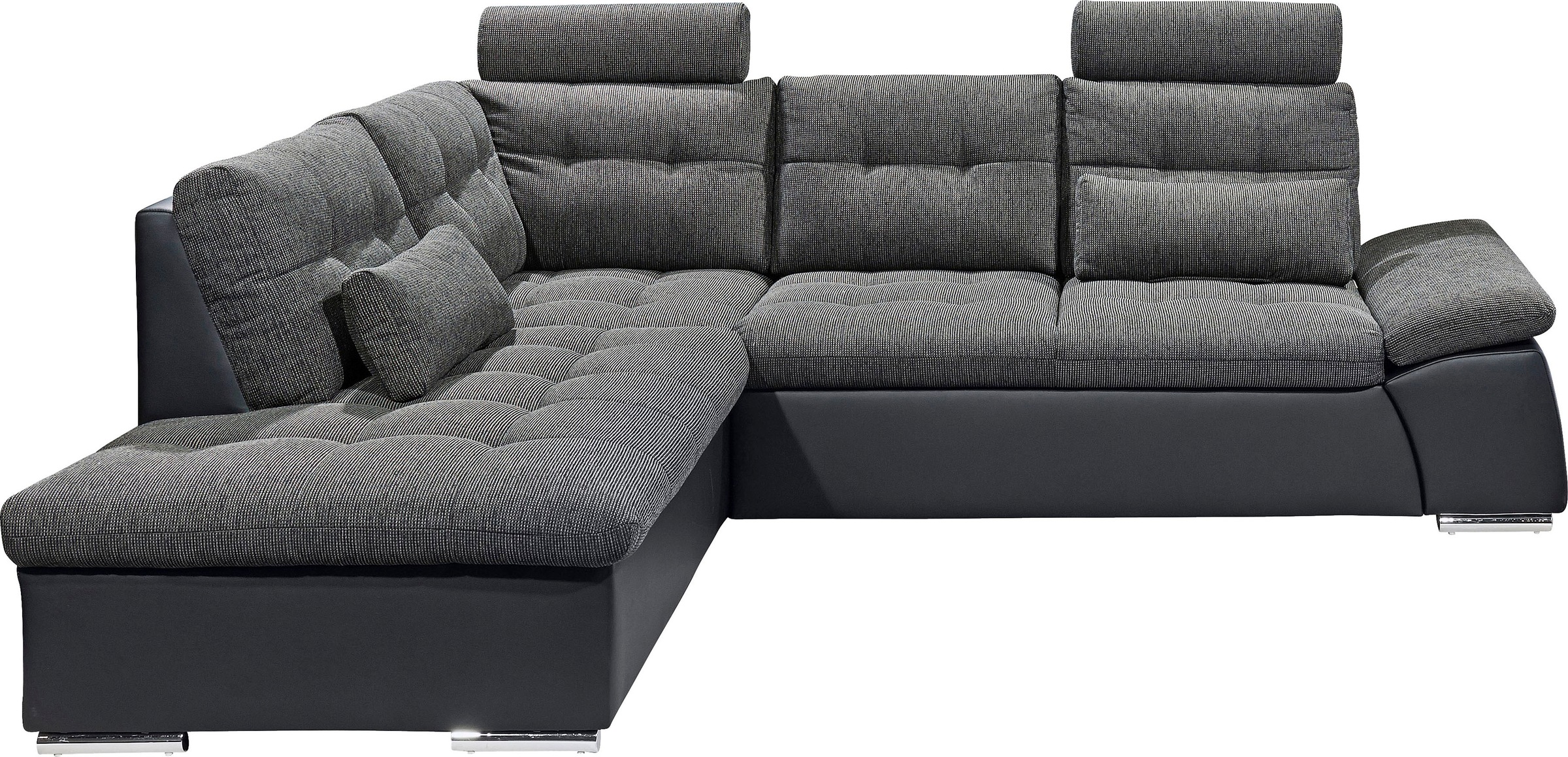 ED EXCITING DESIGN Ecksofa "Jakarta L-Form", mit Bettfunktion, Armteilverst günstig online kaufen