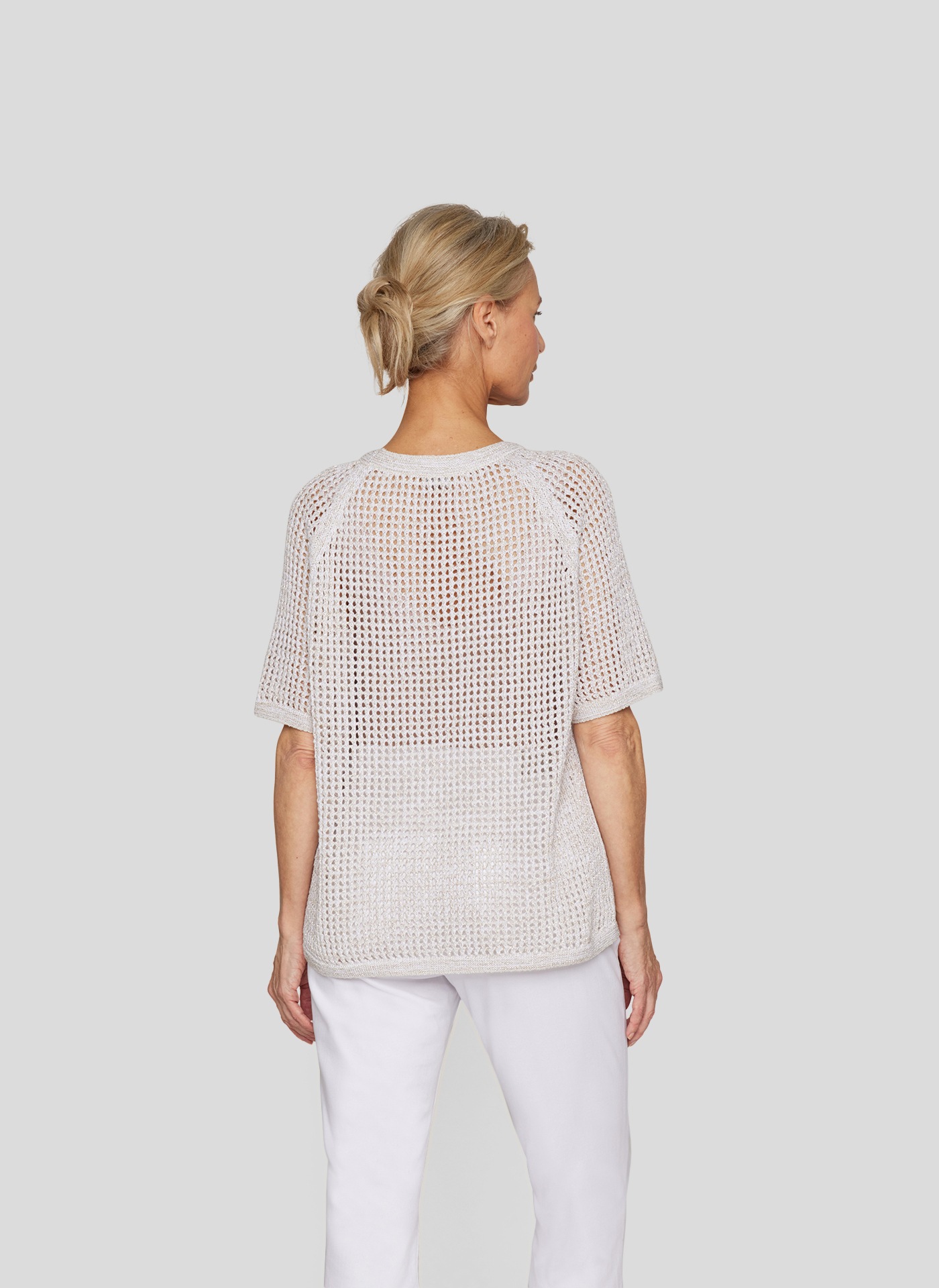 Rabe Strickpullover »Rabe Strick in luftiger Netzoptik«