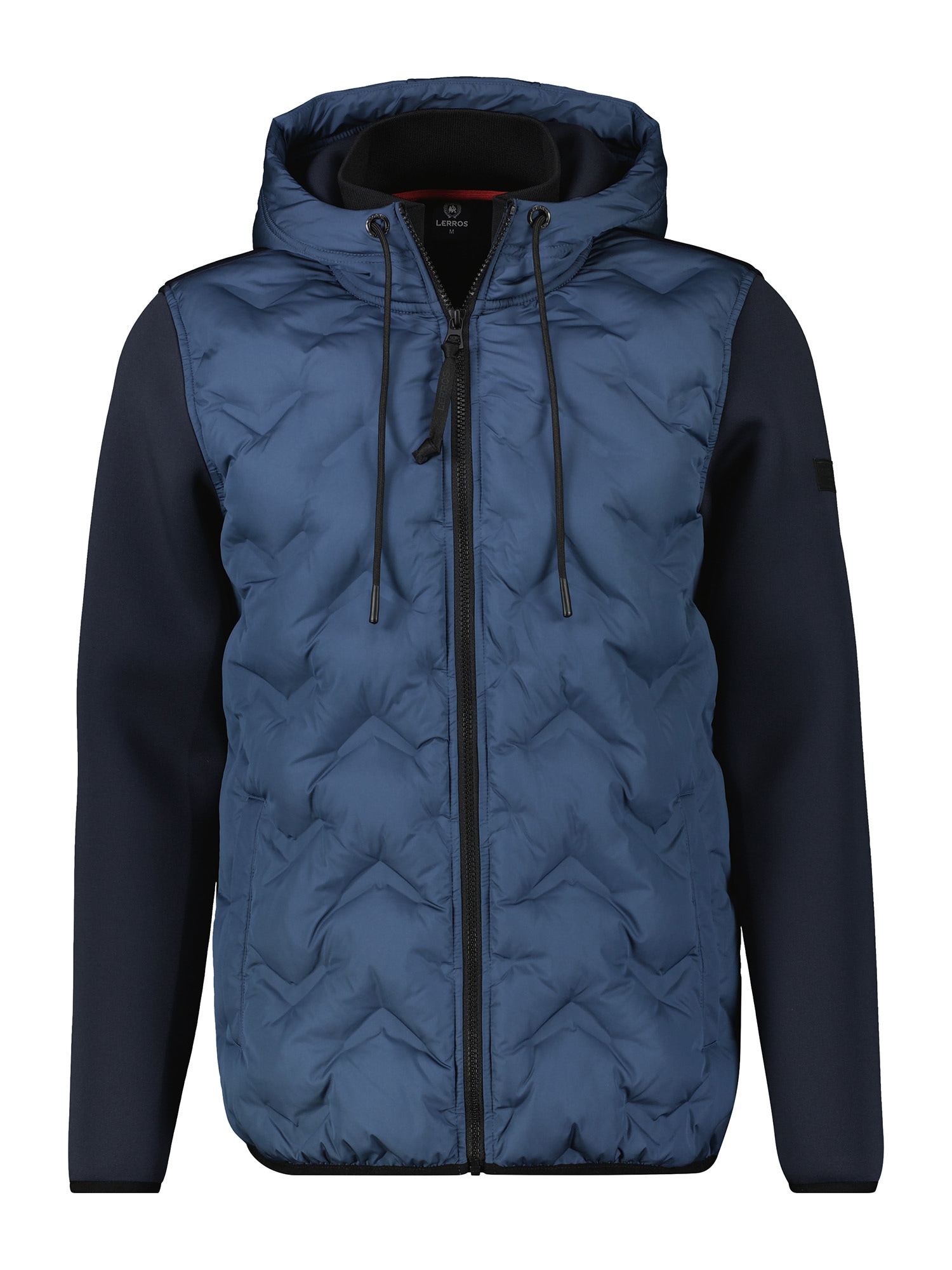 LERROS Sweatjacke »LERROS Sweatjacke mit Nylonfront«