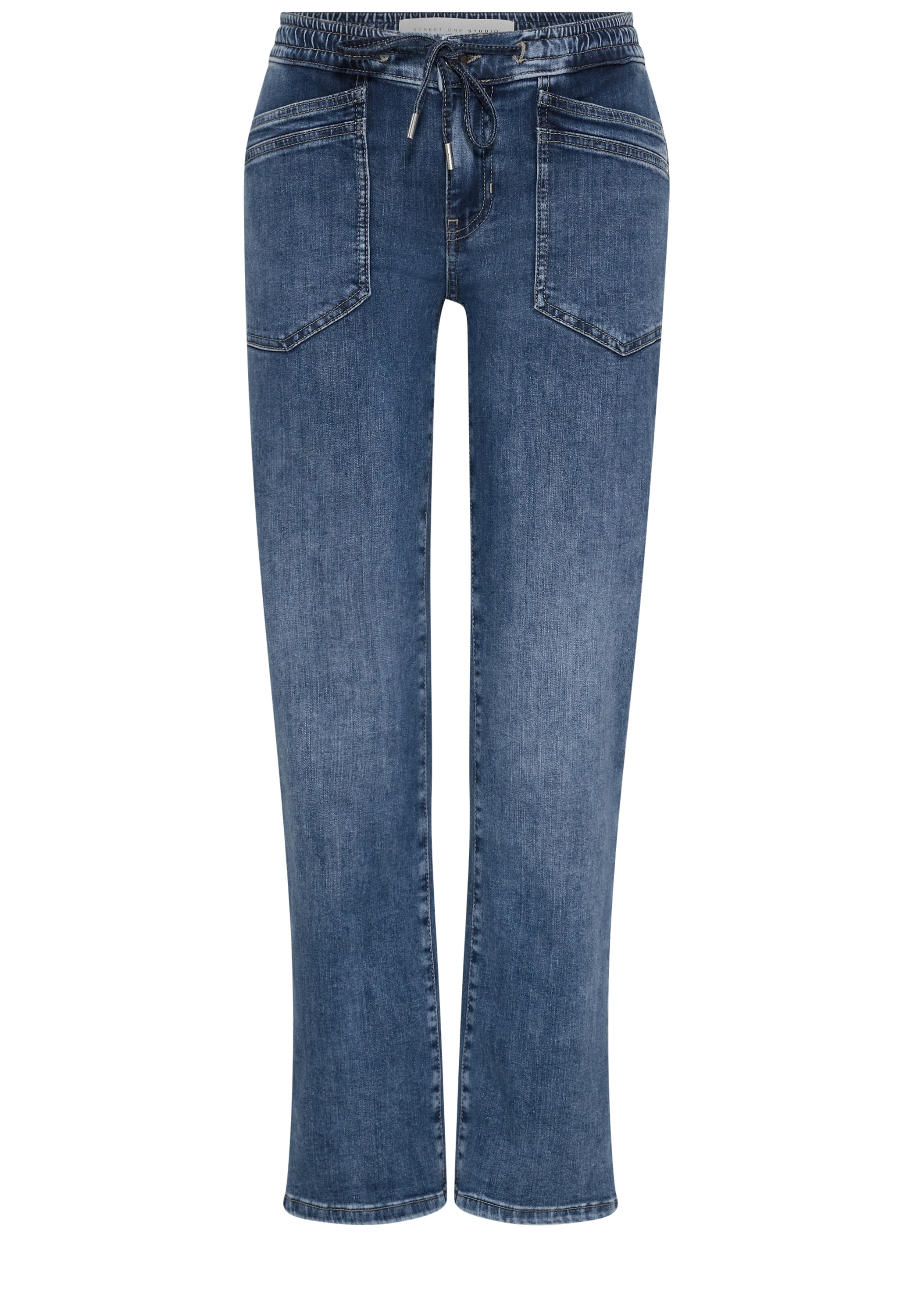 STREET ONE STUDIO Comfort-fit-Jeans mit Elastikbund