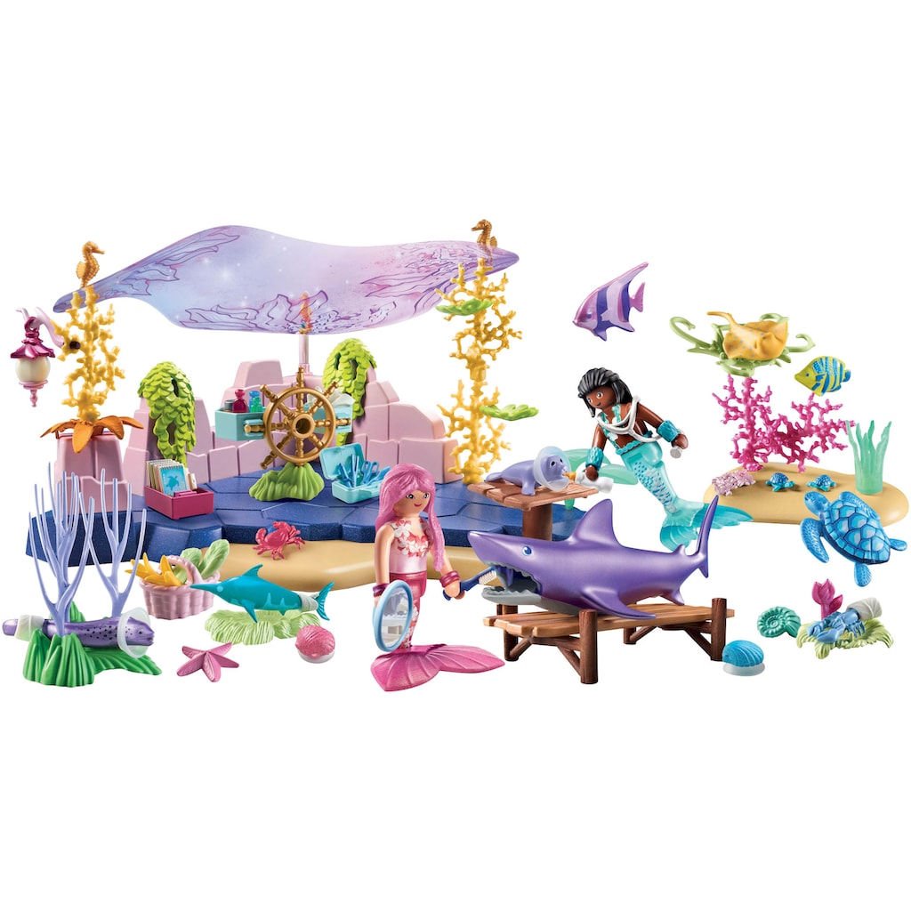 Playmobil® Konstruktions-Spielset »Unterwasser-Tierpflege der Meeresbewohner (71499)«, (114 St.)