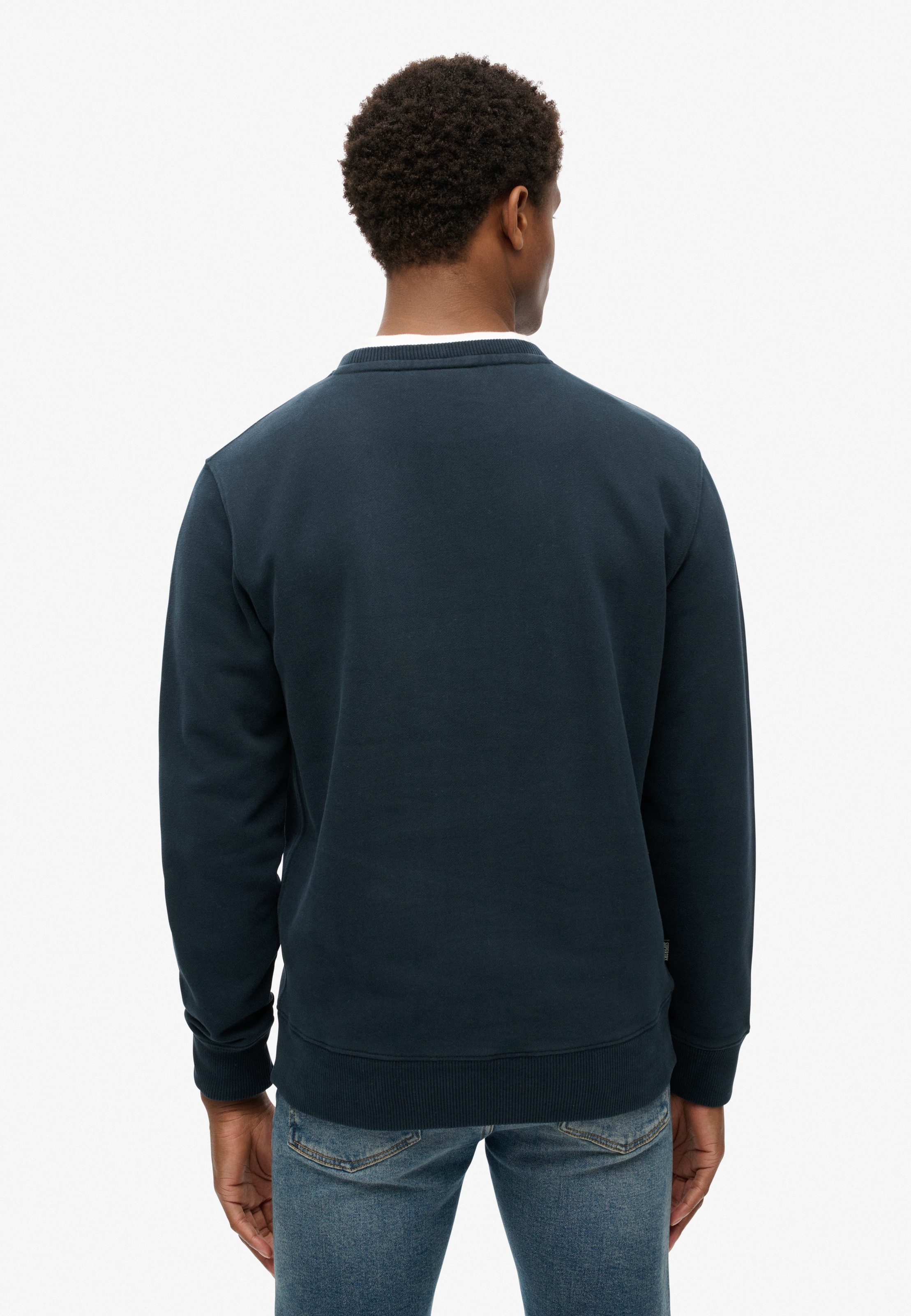 Superdry "ESSENTIAL LOGO CREW SWEATSHIRT", Baumwollmischung, loose fit günstig online kaufen