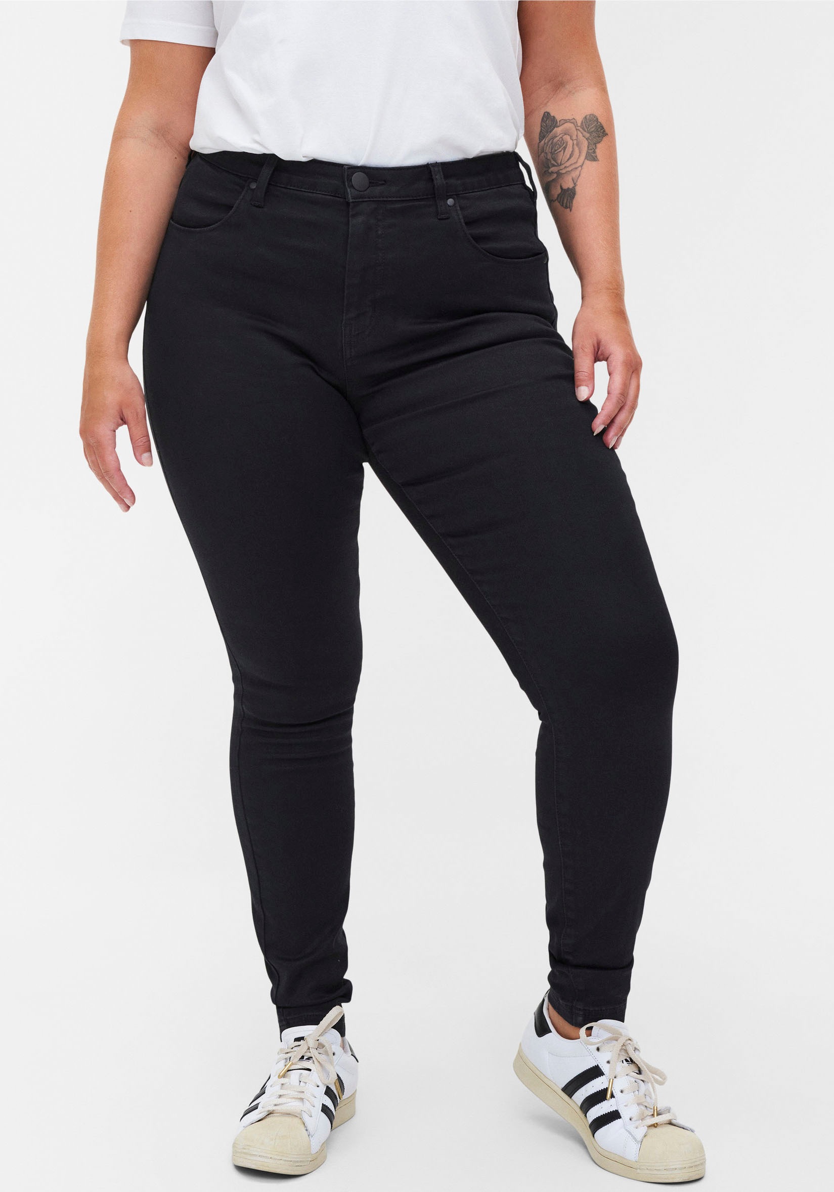Zizzi Slim-fit-Jeans »ZI-AMY LONG« elastischer Baumwollstretch