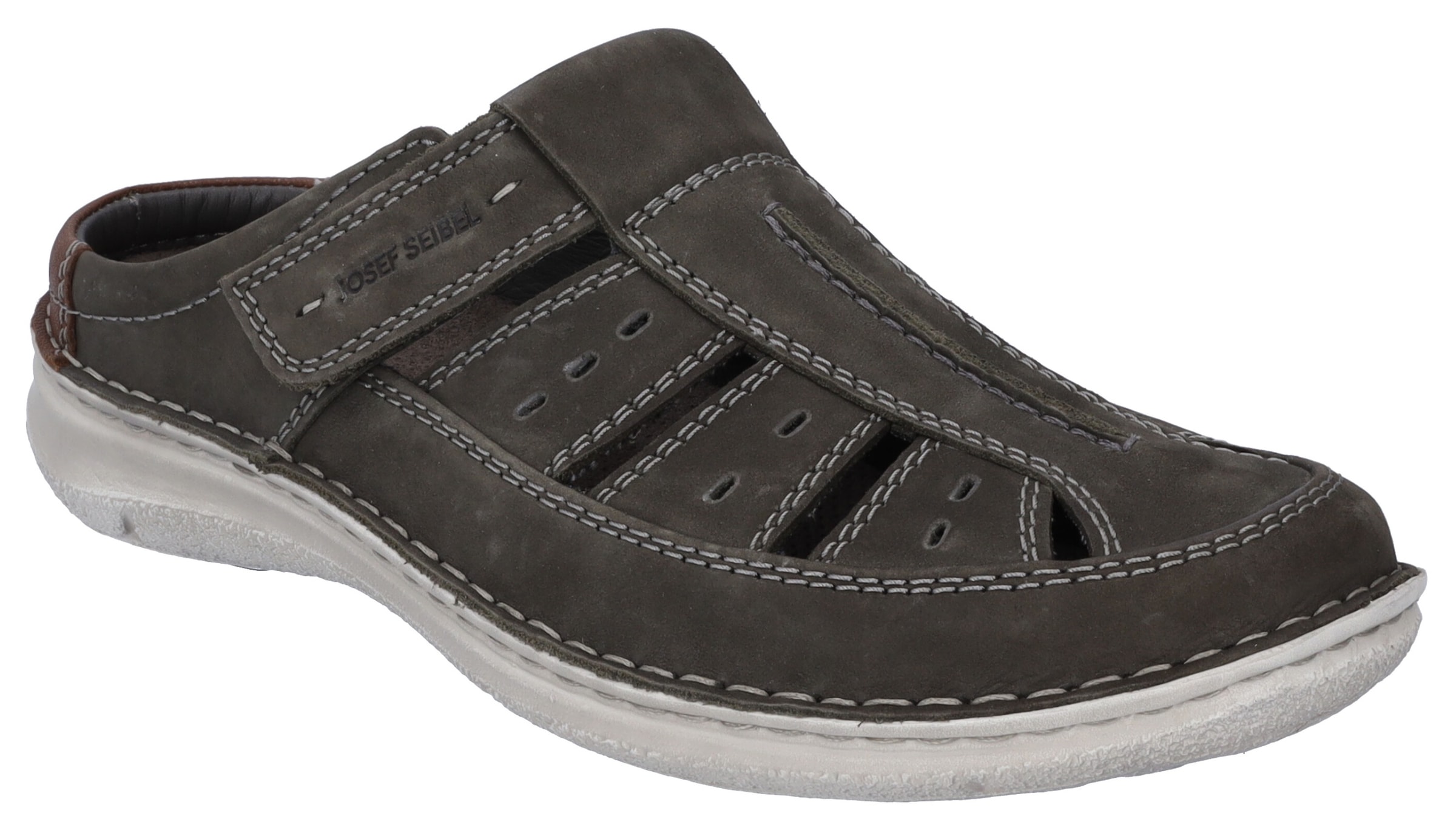 Josef Seibel Clog »Anvers 76«, Sommerschuh, Schlappen, Klettschuh, mit Klettverschluss, K-Weite