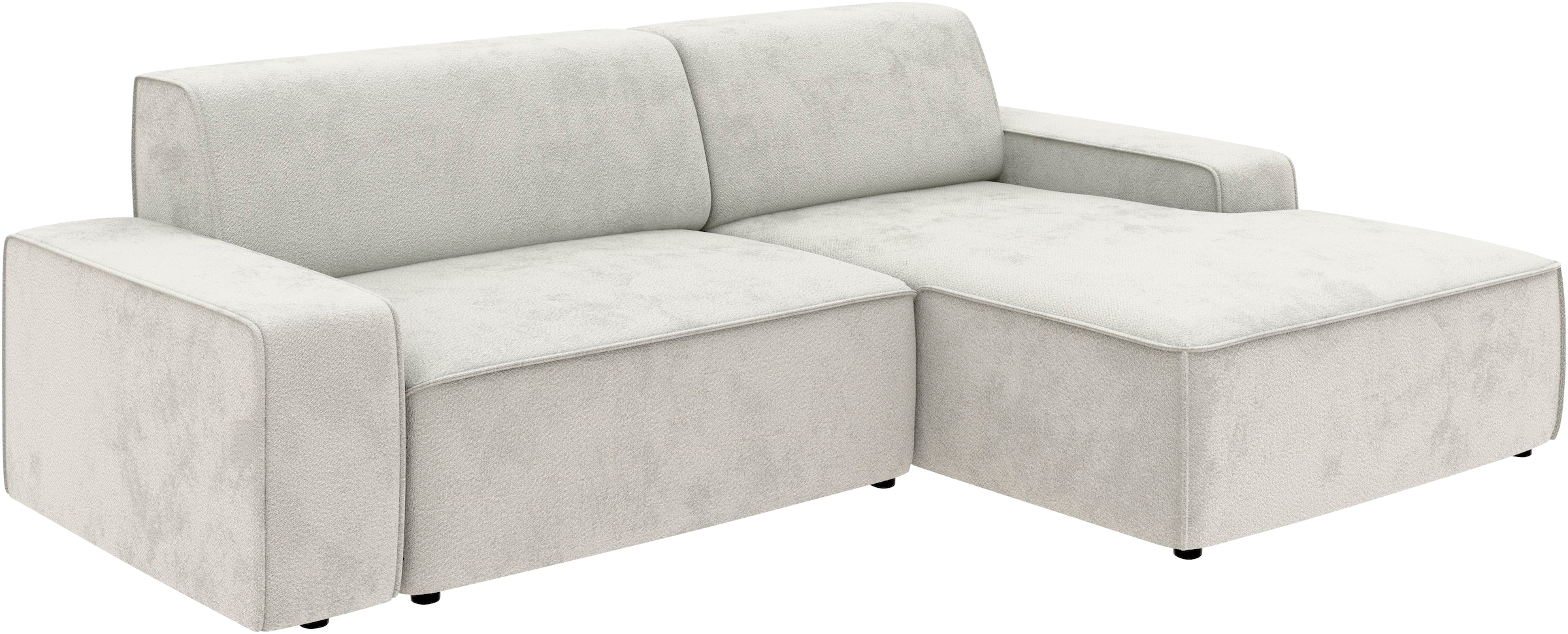 TRENDMANUFAKTUR Ecksofa »Graz, wahlweise mit Sitzvorschub und Bettkasten, L-Form, Breite 246 cm«, in Cord-, haustierfreundlichem LEO Struktur- oder LUMOS-3D-Bezug