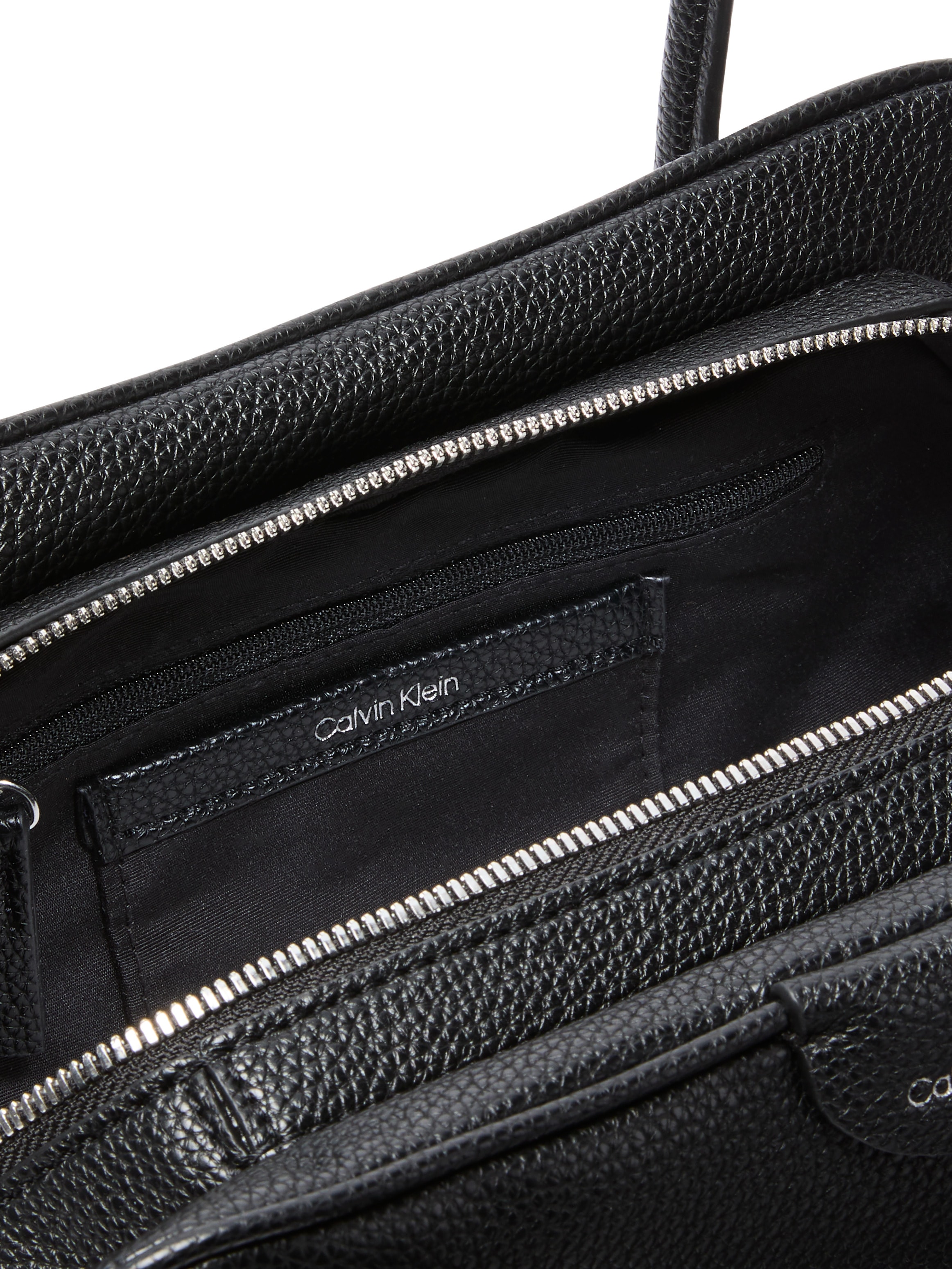 Calvin Klein Schultertasche »EMBLEM TRIO PEBBLE SHOULDER BAG« Henkeltasche, Handtasche mit Schmucklogo