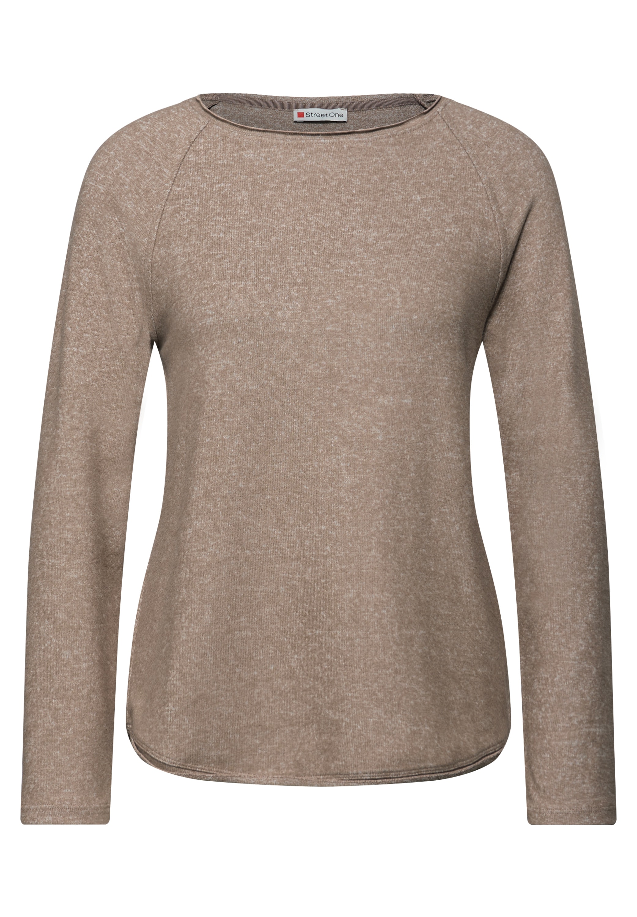 STREET ONE Langarmshirt, aus softem Materialmix