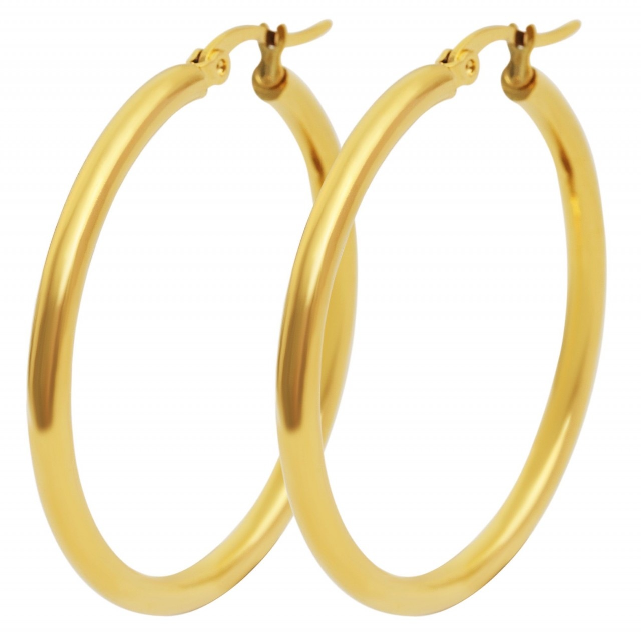 Adelia´s Paar Creolen »Neuheit 2025 - Damen Creolen aus poliertem Edelstahl«